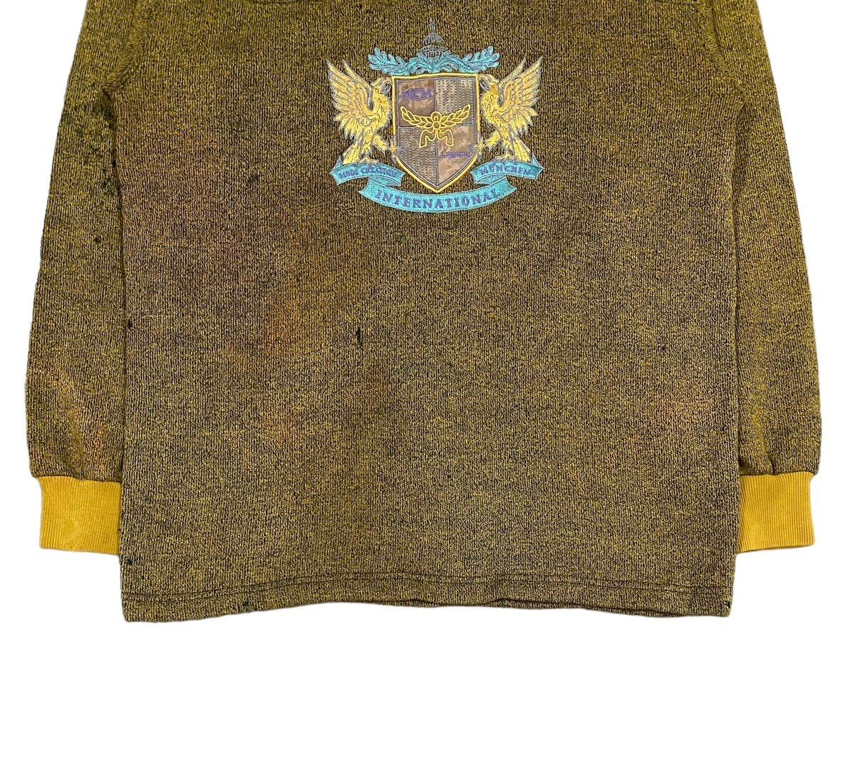 Vtg🔥McM Fleece Jumper Color Block Embroidery Logo - 4