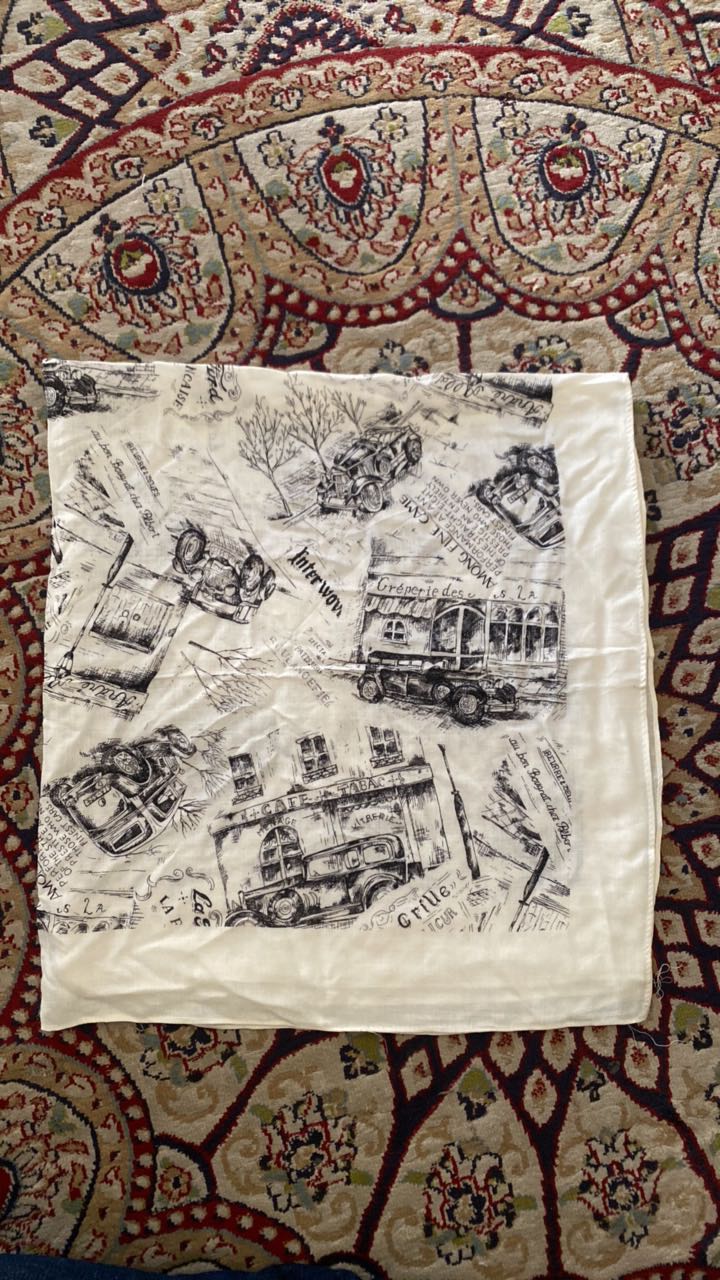 Vintage Cotton Scarf - 6