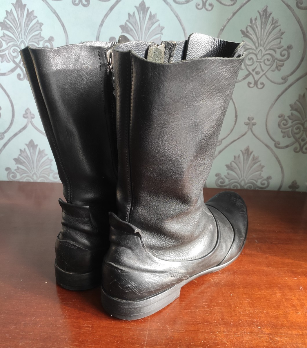RARE! Distressed toe cap boots.Like GUIDI or A1923 - 5