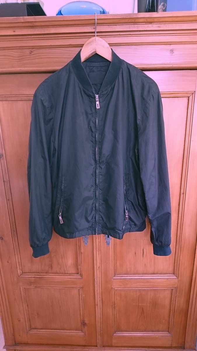 Mainline Black Bomber Jacket Size 52 - 3