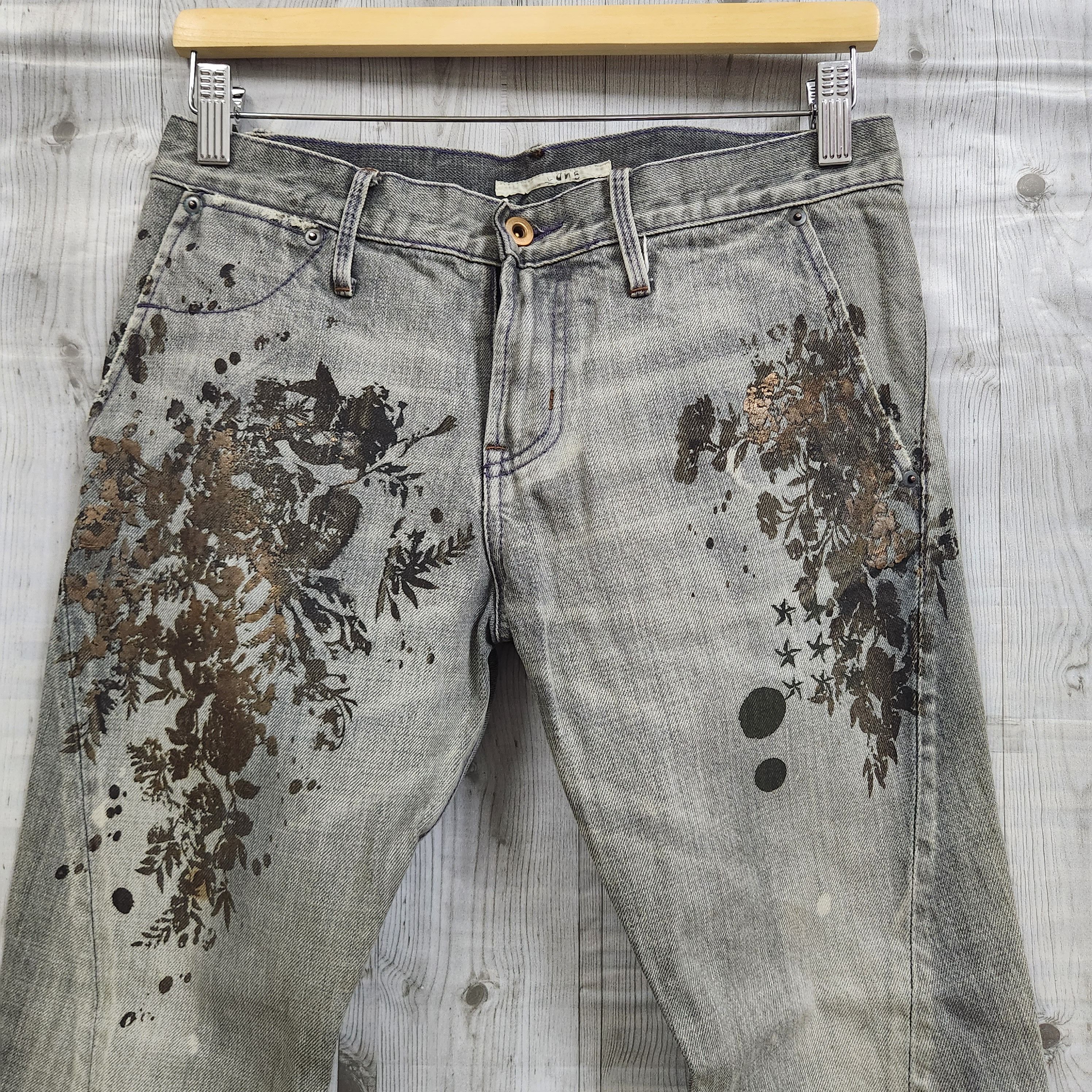 Japanese Brand - Vintage RNA Arts Splattered Denim Jeans Japan - 18