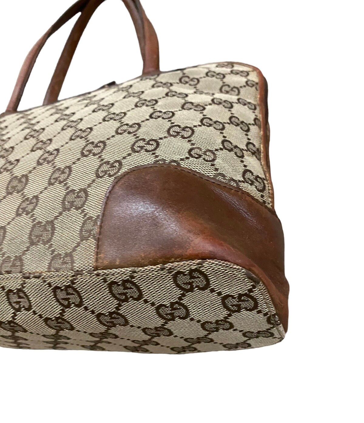 Vtg🔥Authentic Gucci GG Canvas Handbag - 13