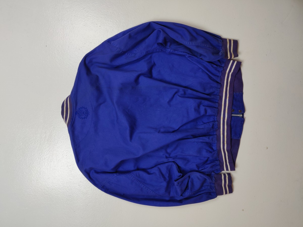 J. Press - Blue Varsity Bomber Jacket Outerwear Sweater - 7
