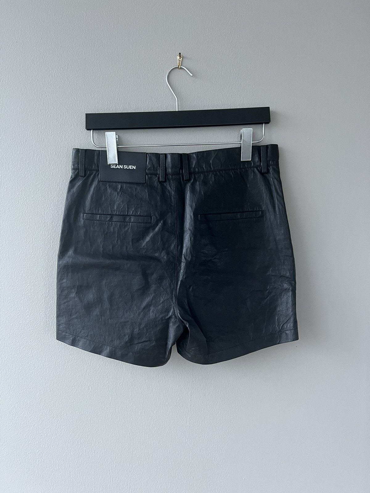 Sean Suen - Leather Mini-Shorts - 3