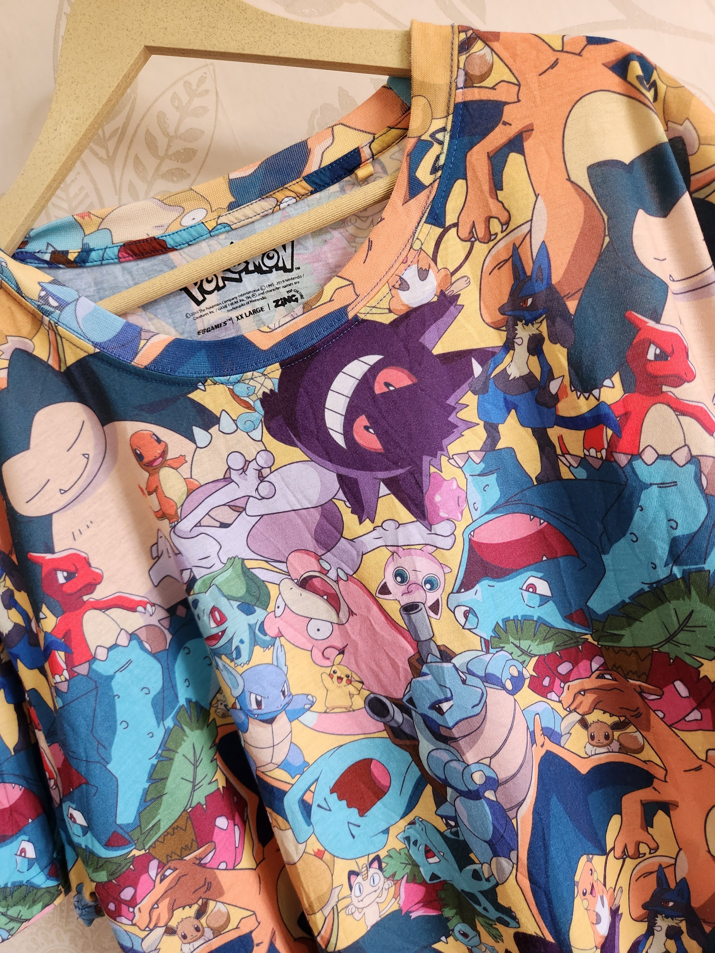 Nintendo Full Print Pokemon Characters TShirt - 2