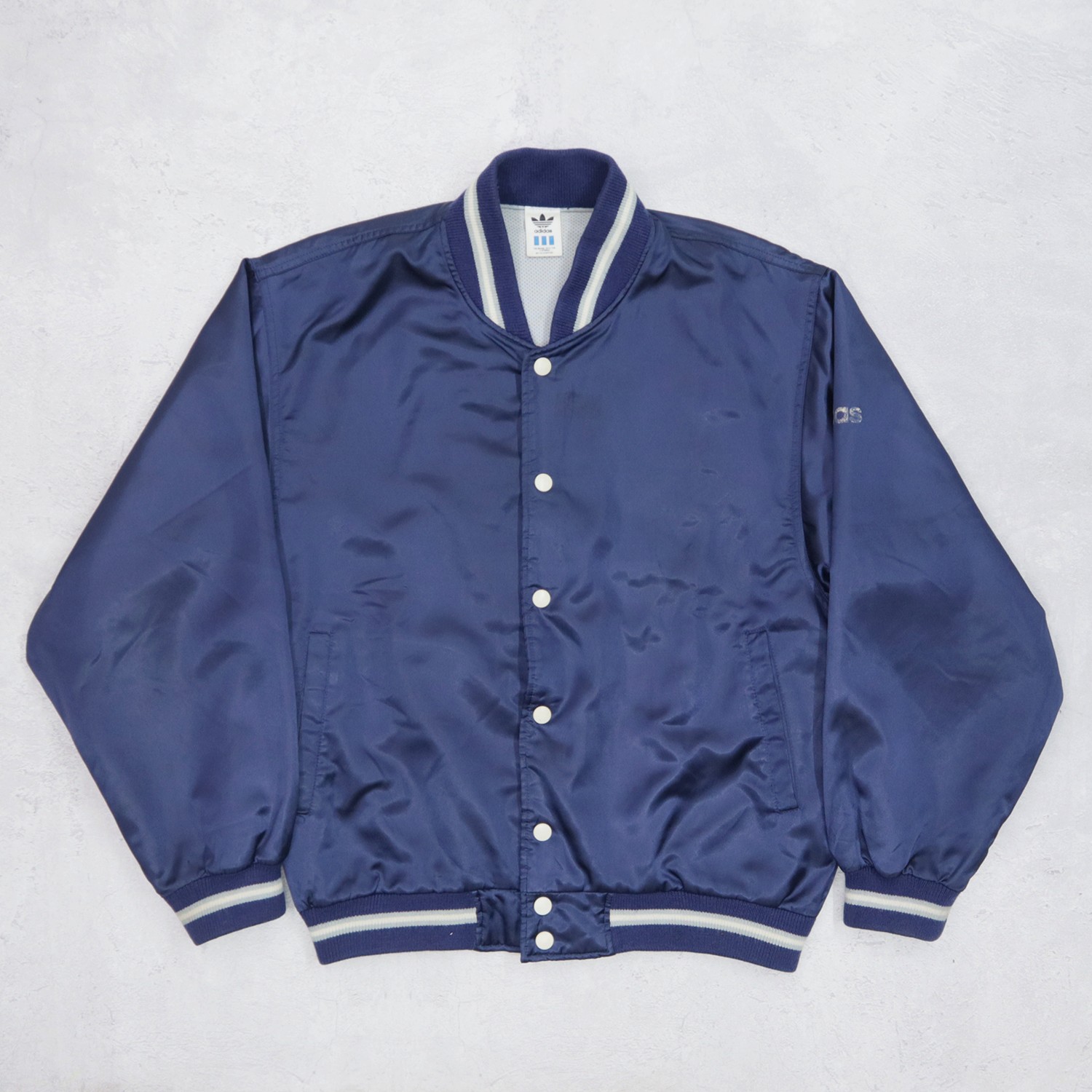 adidas Vintage 90s ADIDAS Descente Japan Big Logo Satin Bomber