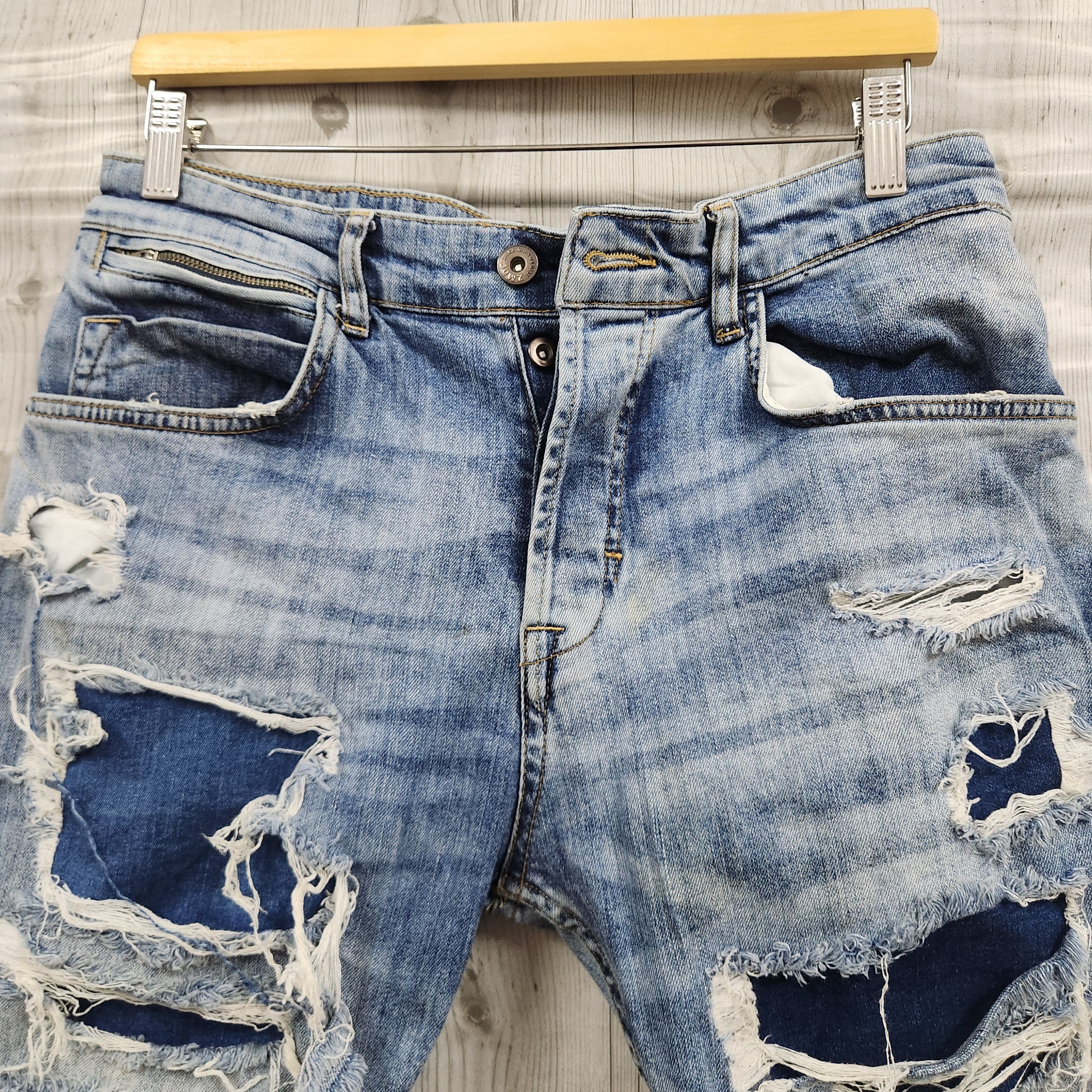 Ripped Denim Distressed Zara Man Jeans - 11