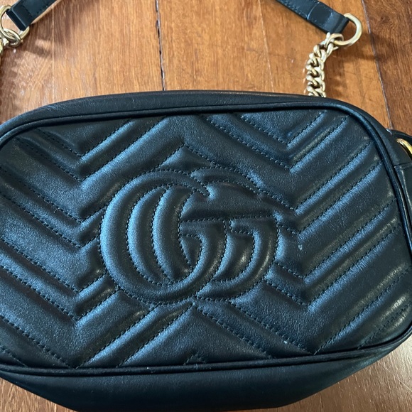 Gucci Marmont Small Crossbody Bag Black Leather - 6