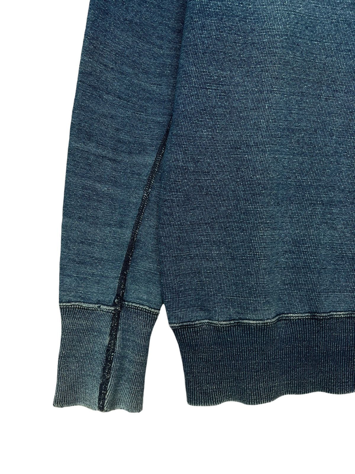 Vintage 45rpm Distressed Blue Sunfaded Sweatshirt - 3