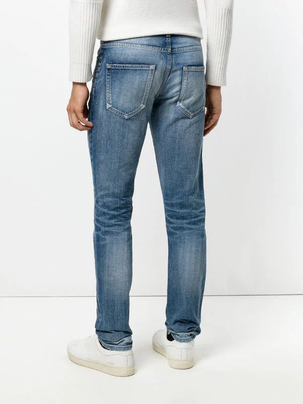 Saint Laurent Paris - AW17 D02 Blue Washed Skinny Jeans - 9