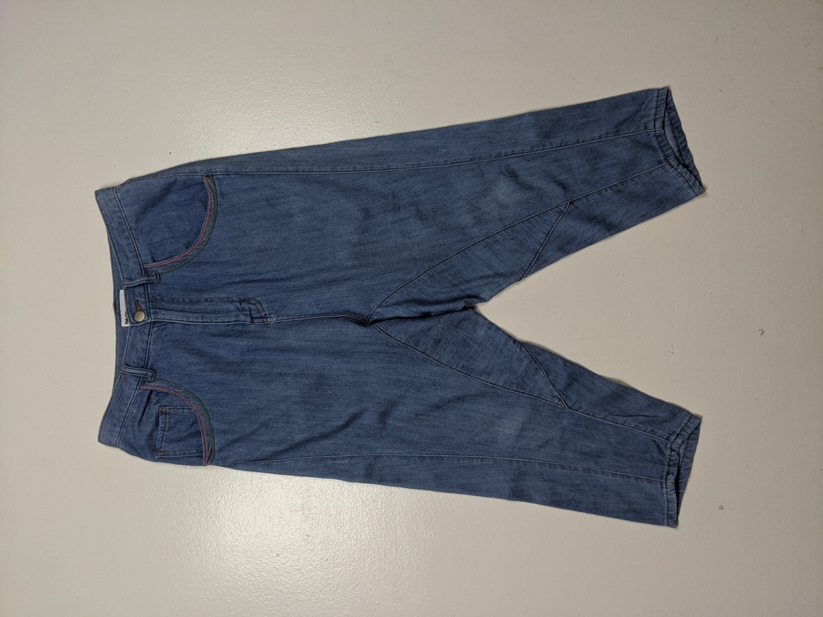 Designer - Ne-net Drop Crotch Denim Jeans Bottom - 2