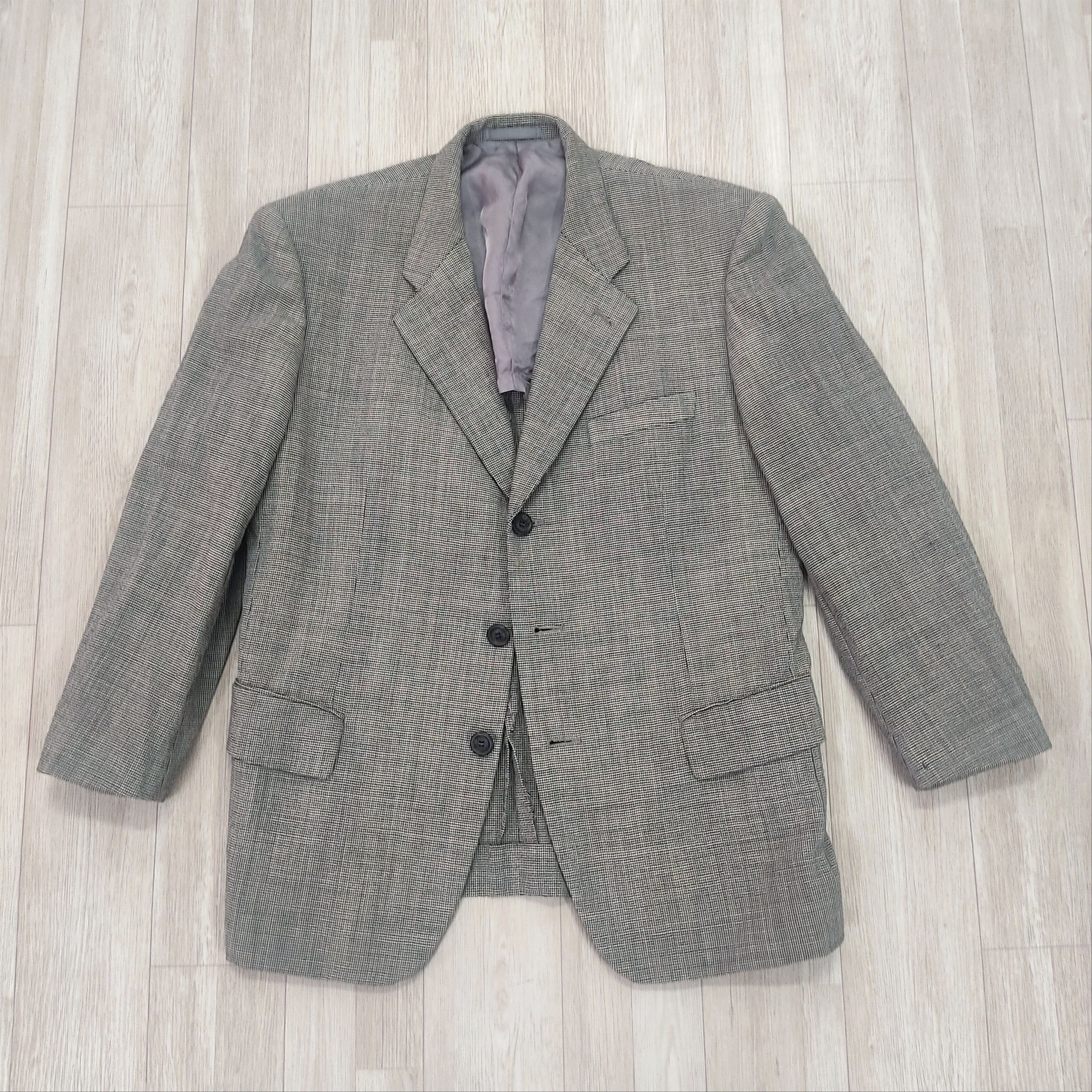 Vintage - IM MIYAKE Studio Design Checkered Wool Blazer Coat - 3