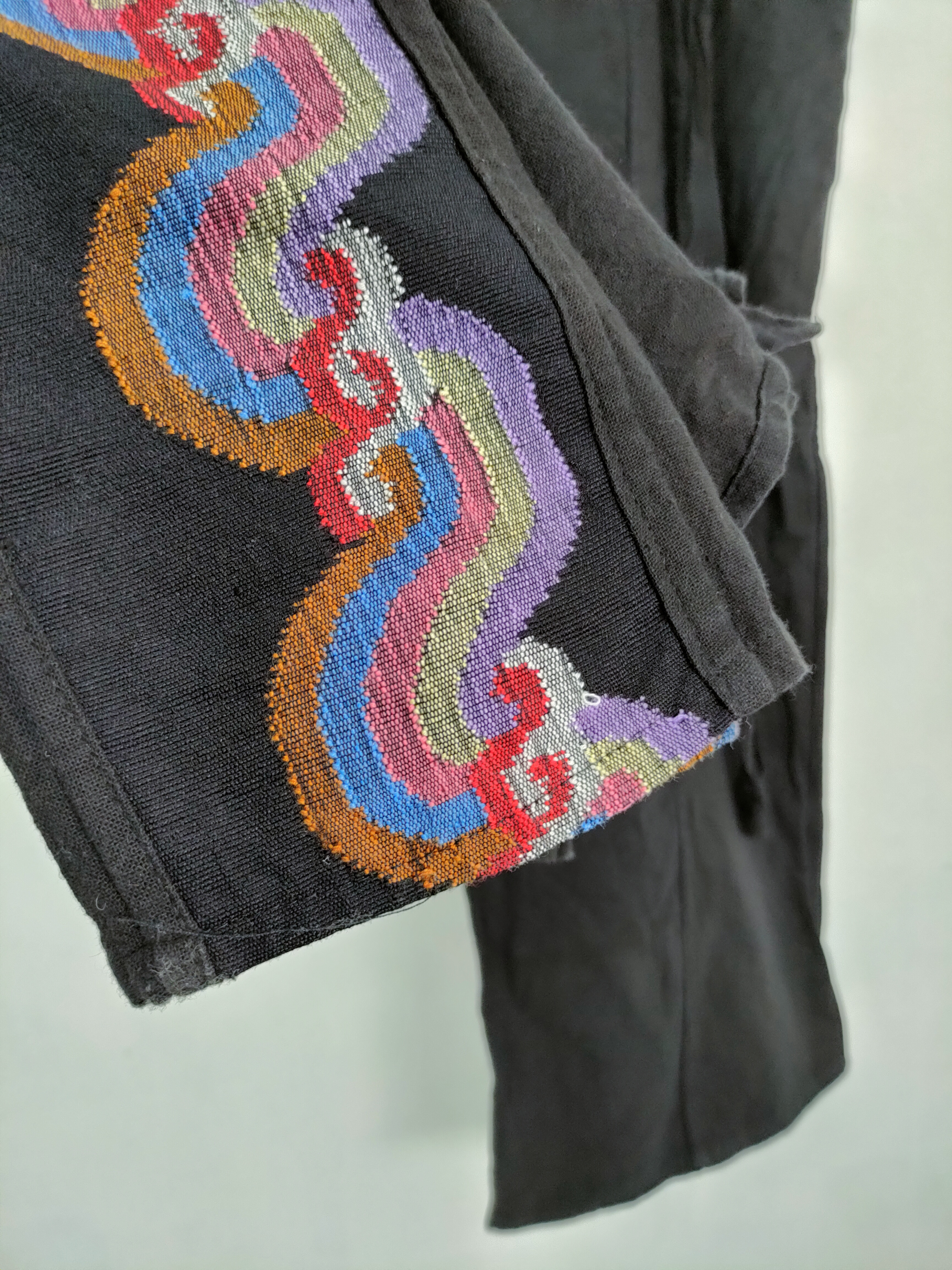 Custom - Amina Woven Cotton Knitted Pants Japanese Bohemian Ethnic - 4