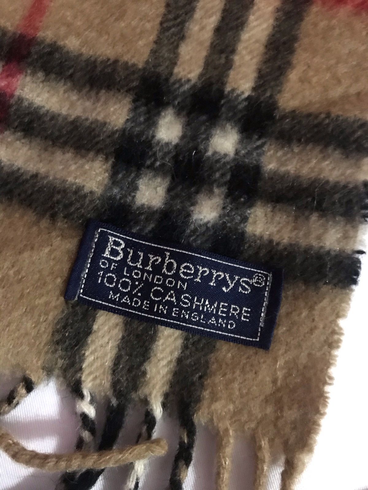 Burberry Prorsum - Vintage Burberrys Nova Check Scarf/ Muffler/ Cashmere - 2