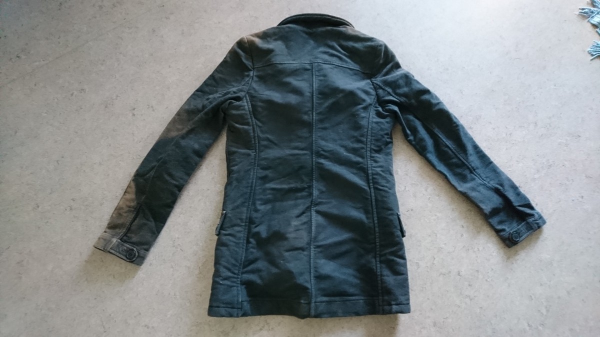 Unique Acid Wash Hooded Coat - 5