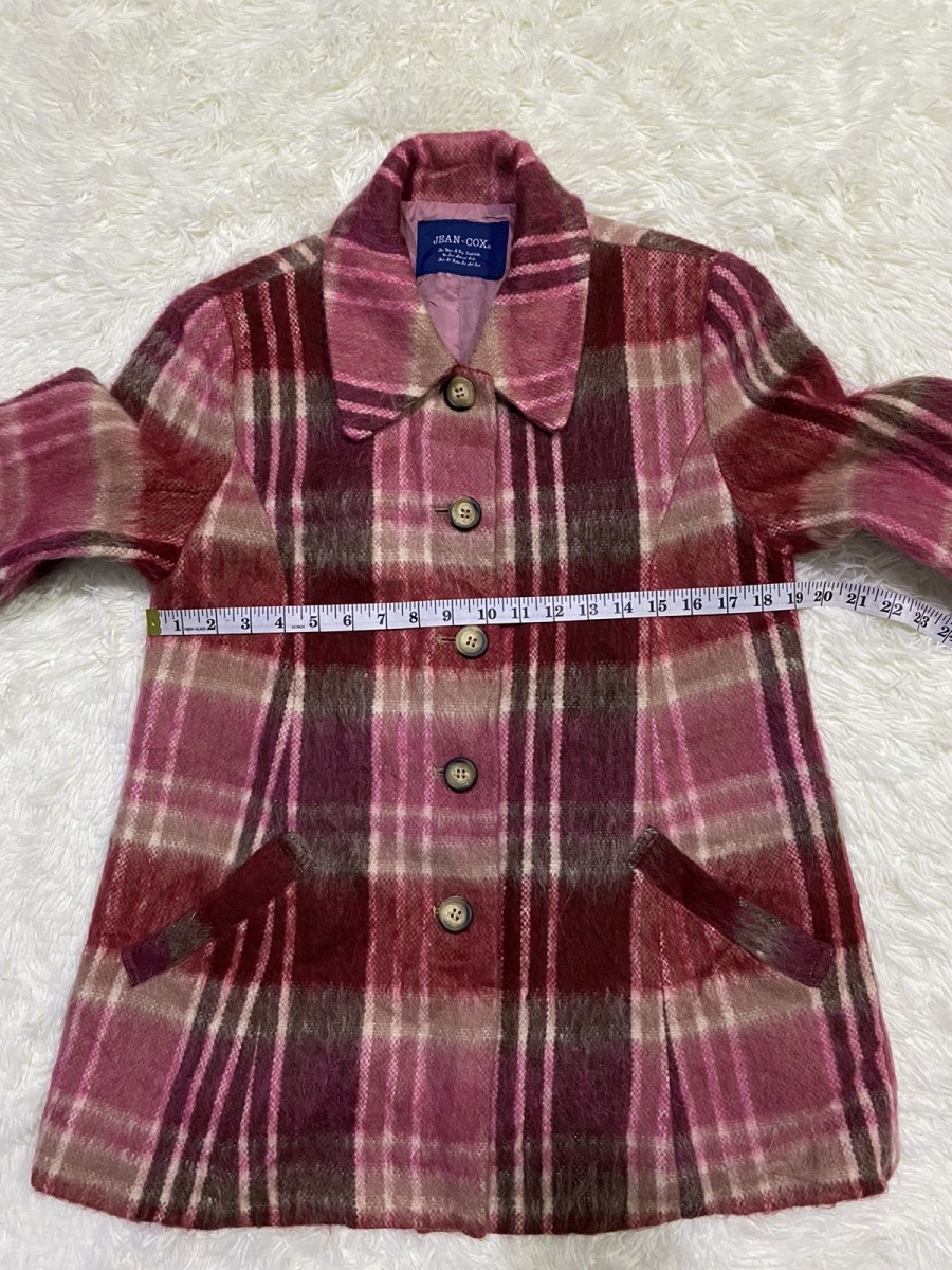 Japanese Brand - Jean-Cox Checked Hairy Wool Blend Jacket - 12