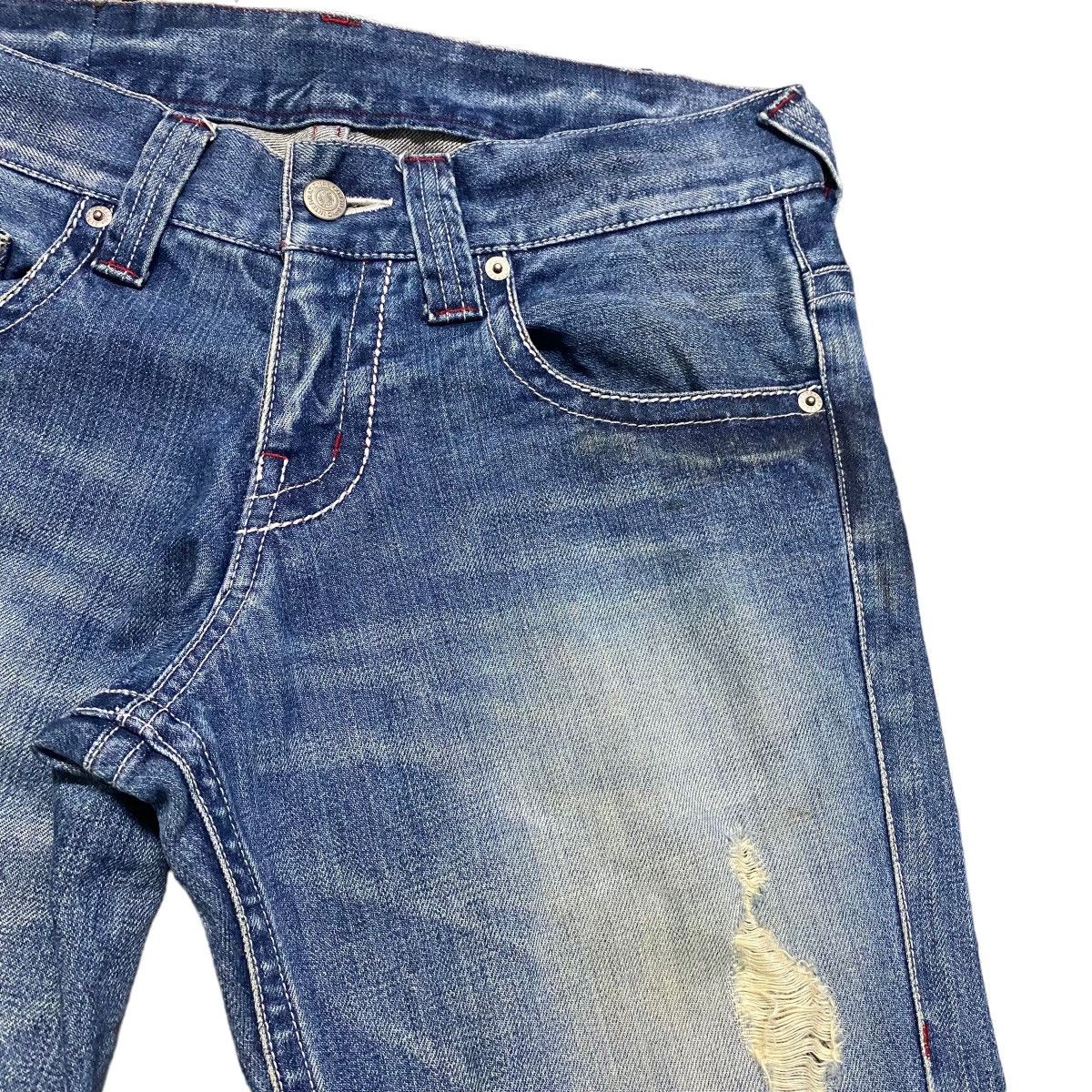 Japanese Brand - Tornado Mart Distressed Denim Flare Jeans - 5