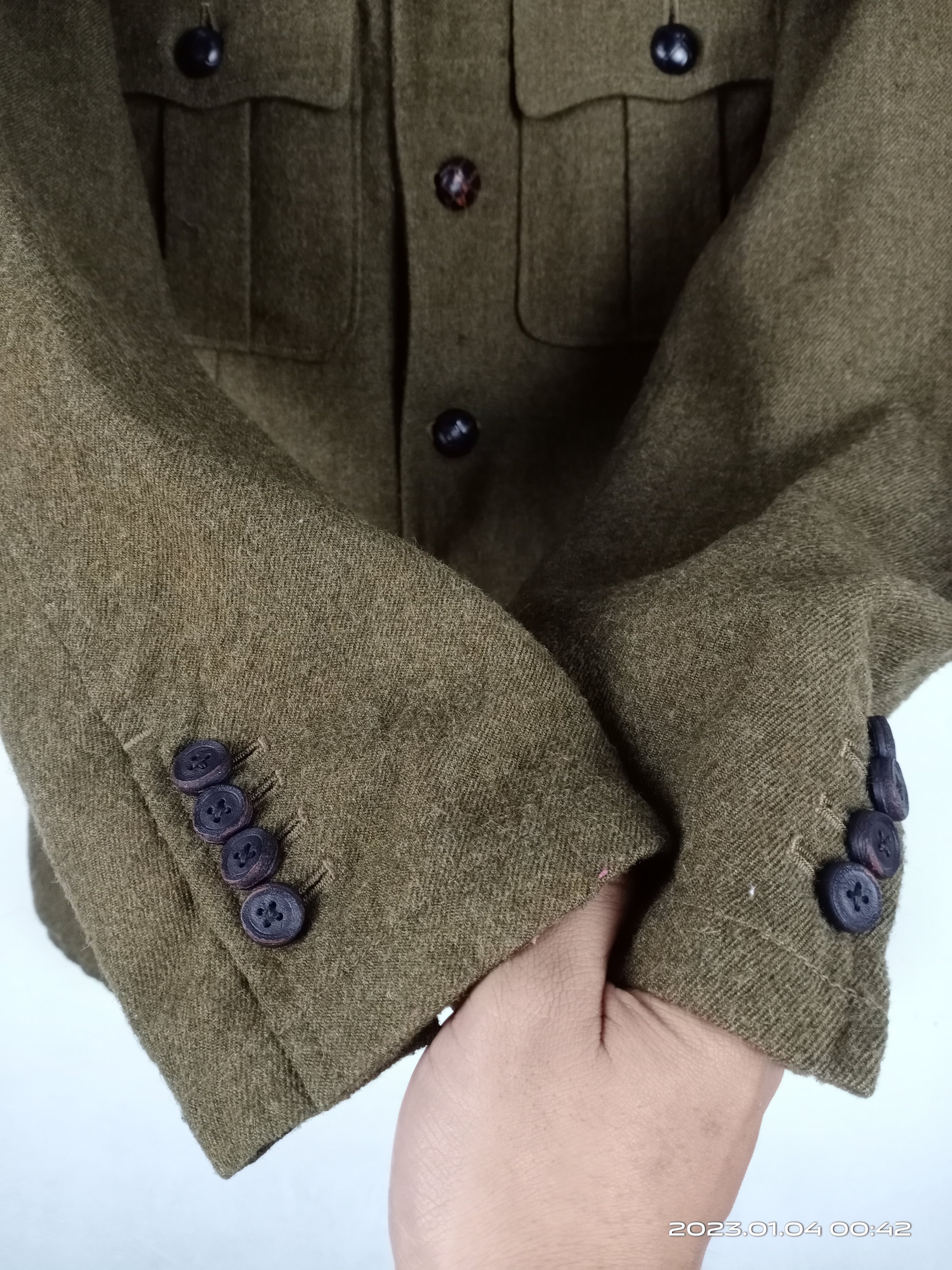 💥RARE💥Vintage Nigel Cabourn Wool Military Style Jacket - 8