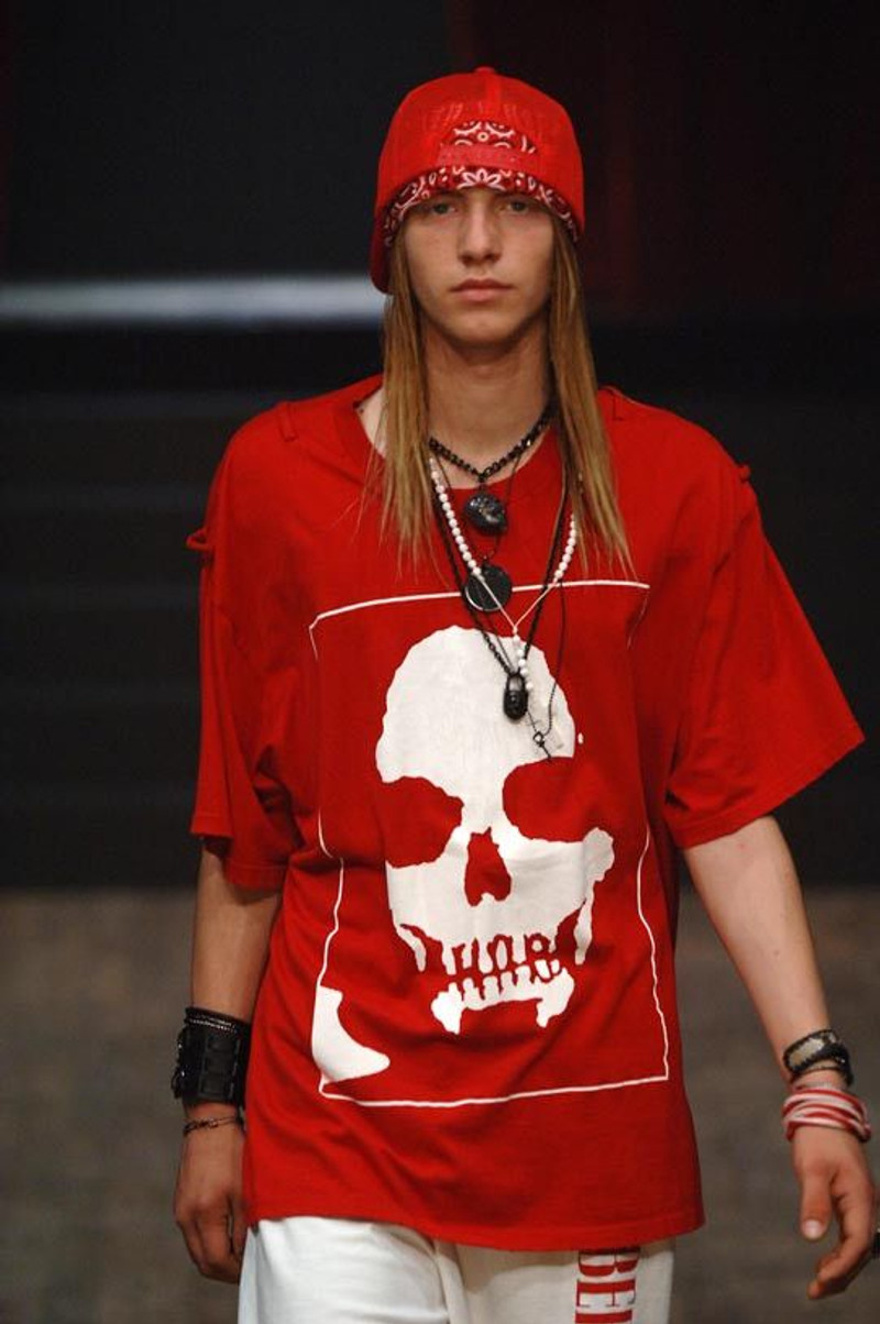 NUMBER (N)INE Number Nine - S/S 06 - Charles Manson Skull Tee