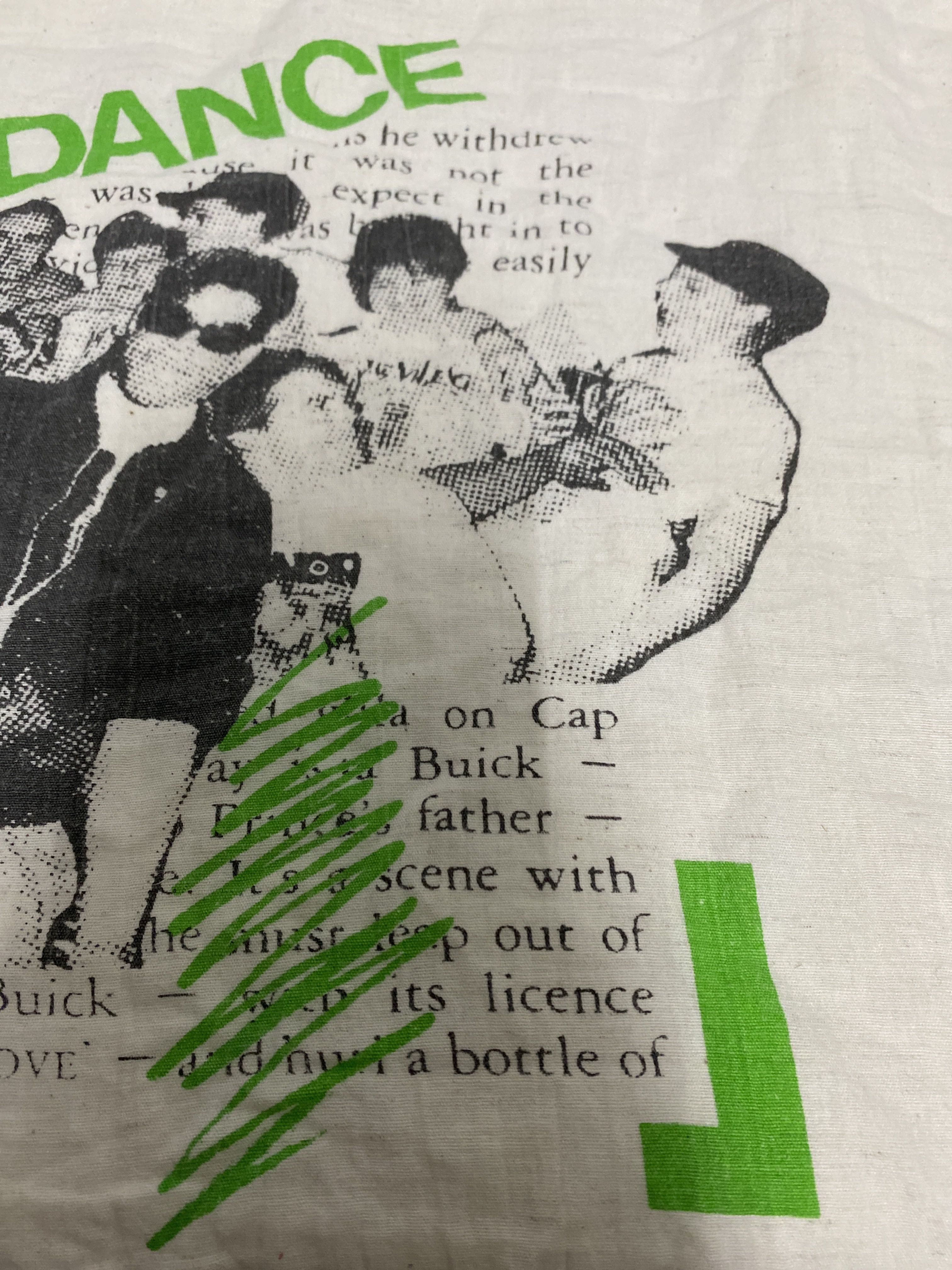 Rare Japanese Graphic Sweatshirt – Kuroki Taichi × StevieG “DANCE” Print – Harajuku Zine Style - 4