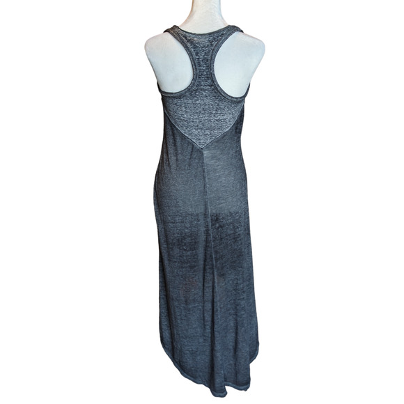 Athleta Gray Sheer Sunstone Burnout Racerback High Low Tank Dress Size XS - 5