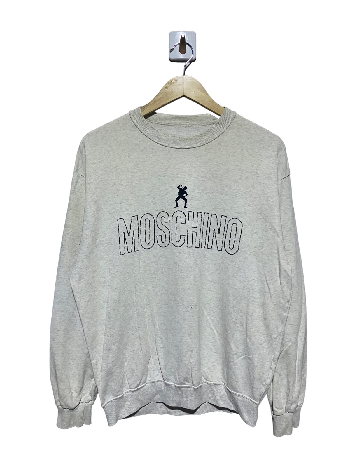 🔥SALE🔥MOSCHINO SWEATSHIRTS EMBROIDERED LOGOS MADE IN JAPAN - 1