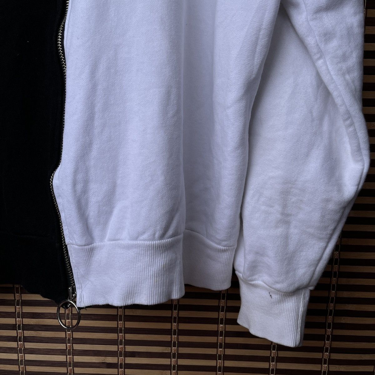 Vintage - Atti Black White Anarchy Embroidery Sweatshirts Hoodie - 17