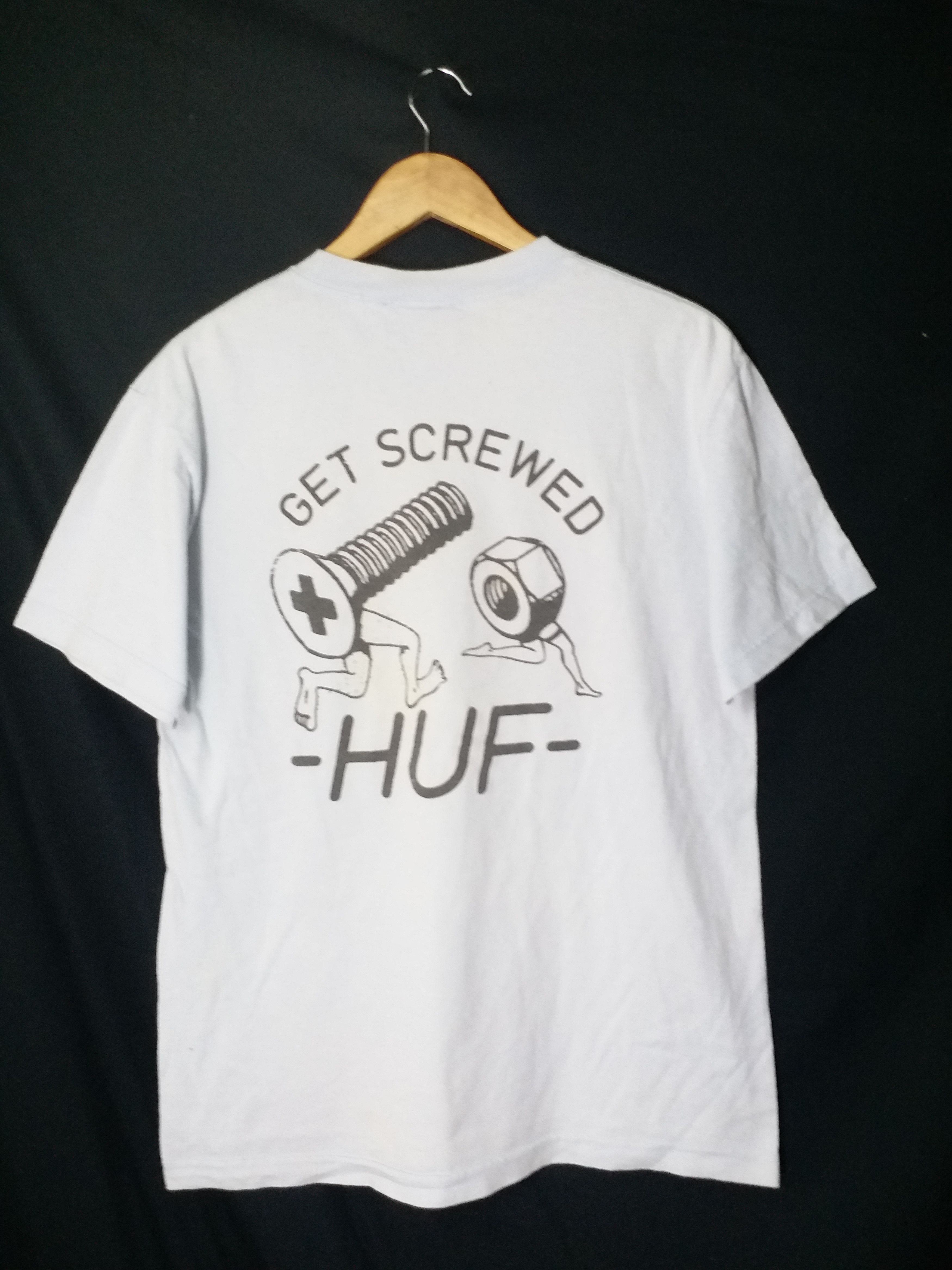 Go OFFER RARE💥HUF Rare Logo "GET SCREWED"M - 1