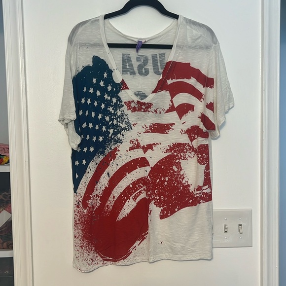 LF Emma & Sam Americana USA Burnout T-Shirt - 1