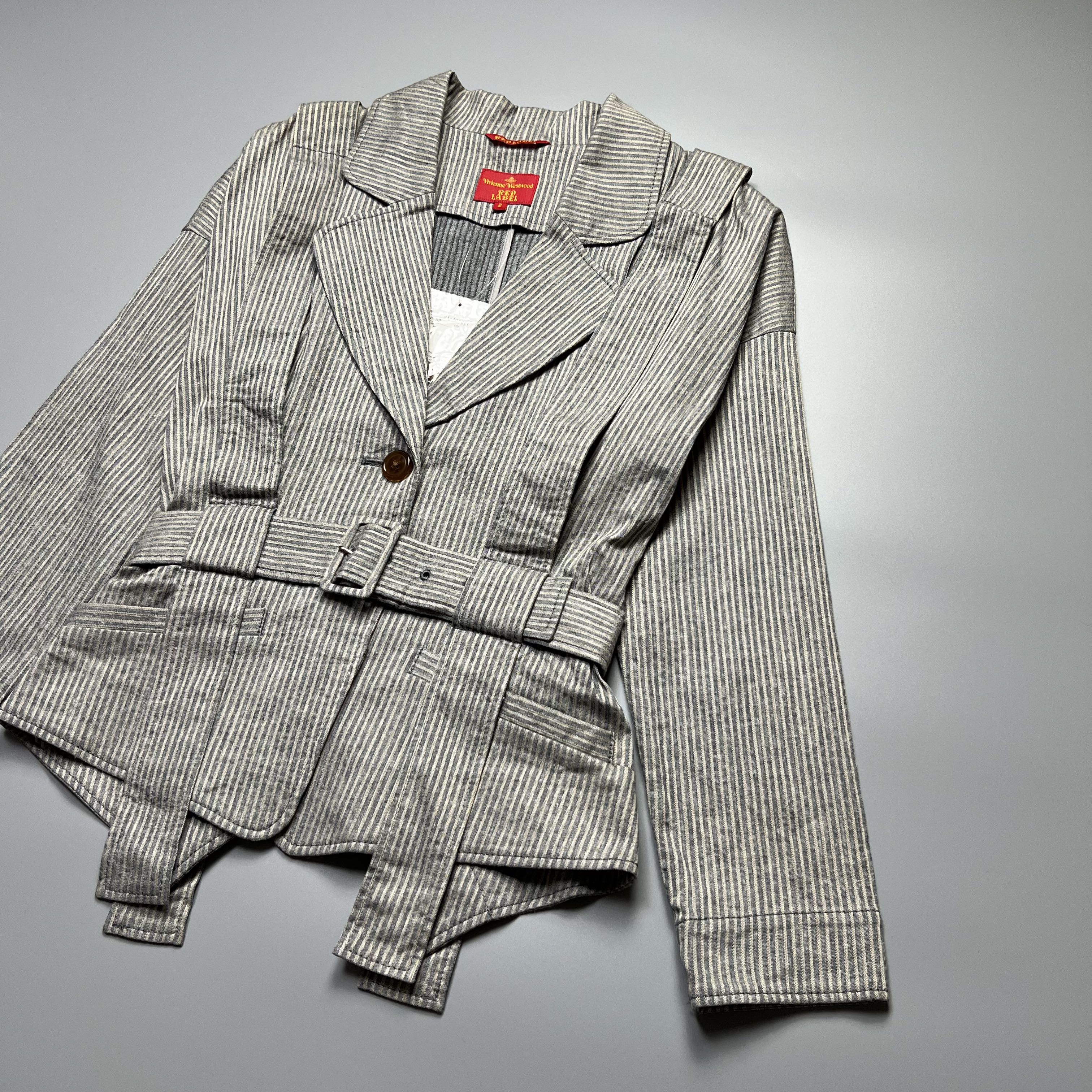 Vivienne Westwood Red Label - Belted overall stripe - blazer/coat - 3