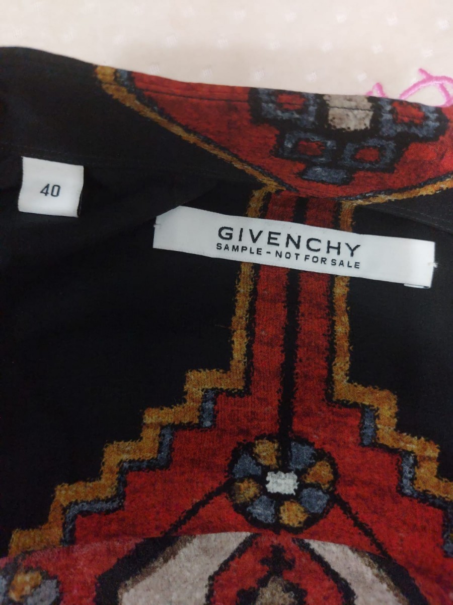 FW15 AW15 Persian Carpet Rug Silk Raw Hem Long Shirt - 3