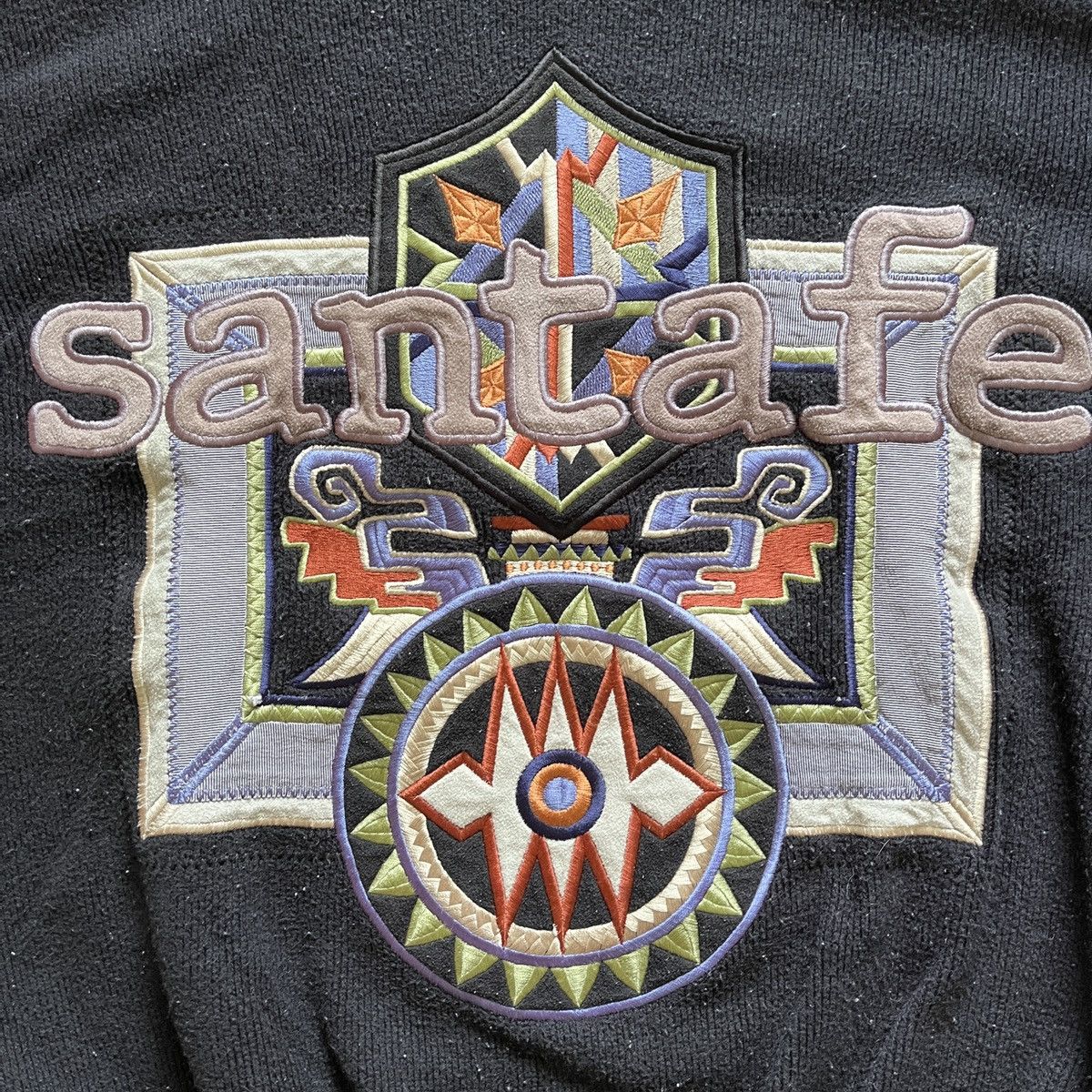 Vintage Santafe Embroidery Sweater Knitwear Made In Japan - 6