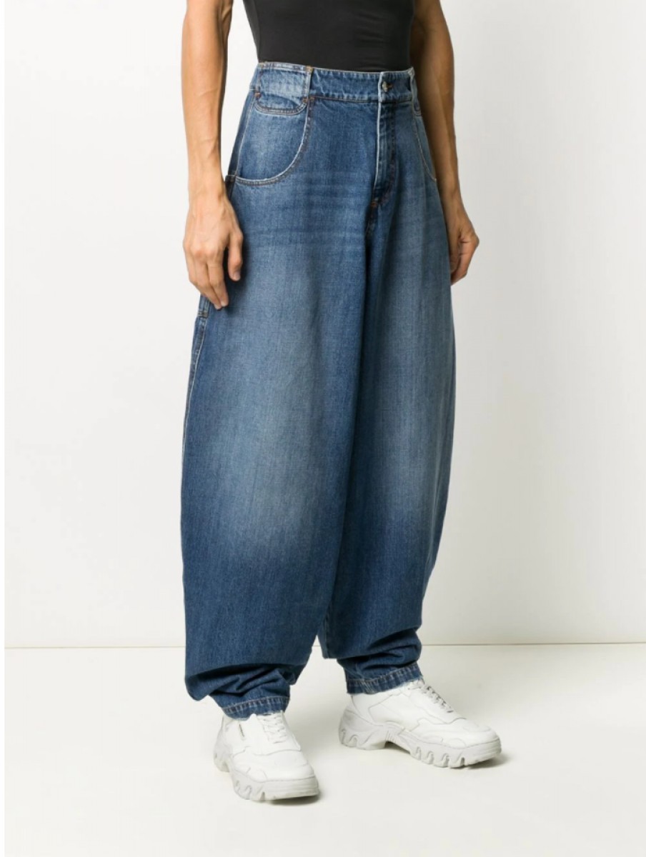 telfar design denim jeans pants-