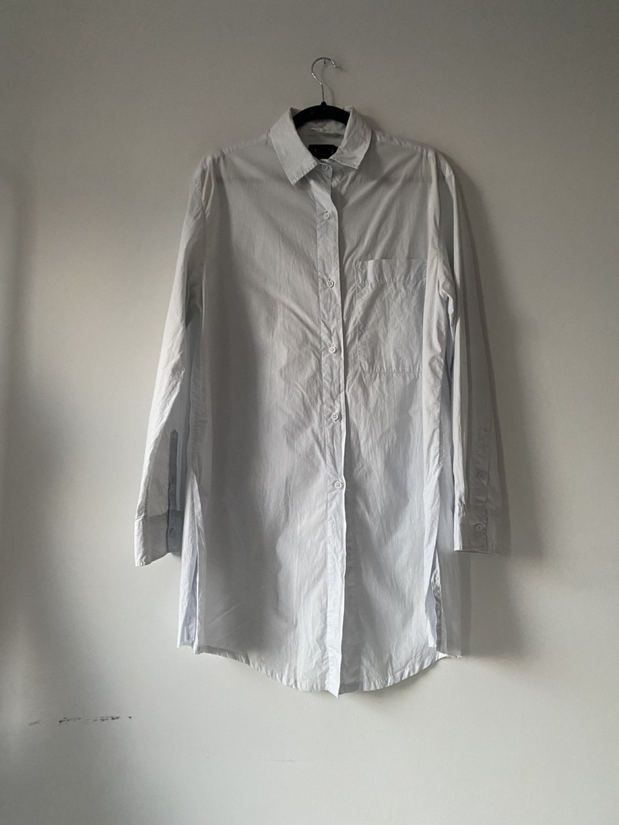 SS15 Long Button Down Shirt Tunic Small - 2