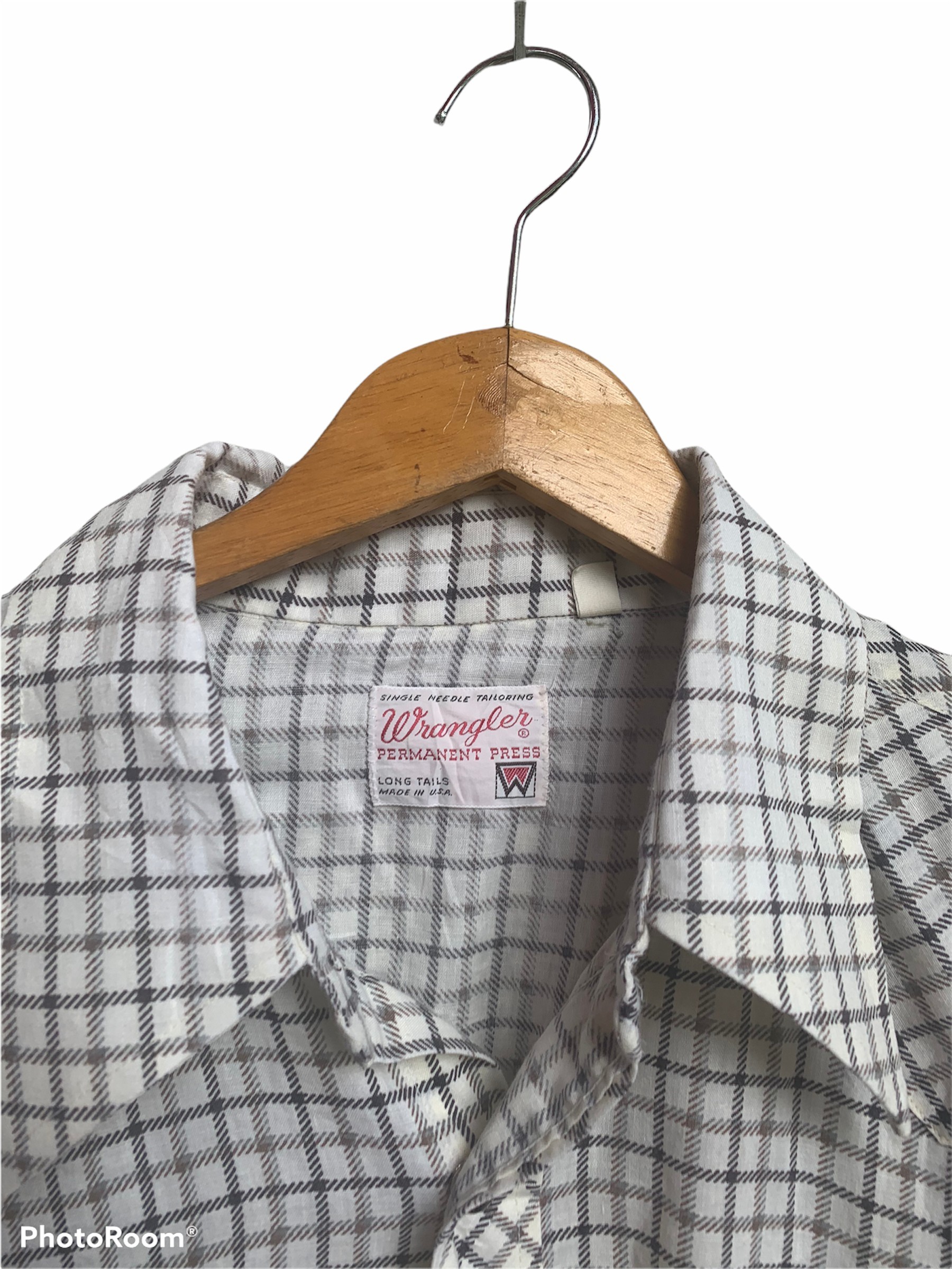Wrangler - Vintage Wrangler USA Permanent Press Chambray Shirt - 3