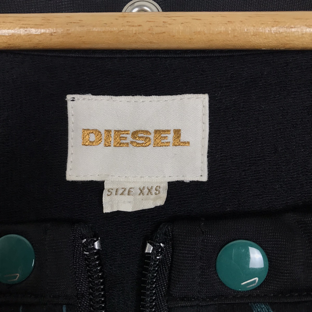 Vintage Diesel Women’s Off Shoulder Zip Up Sweatshirt - 7