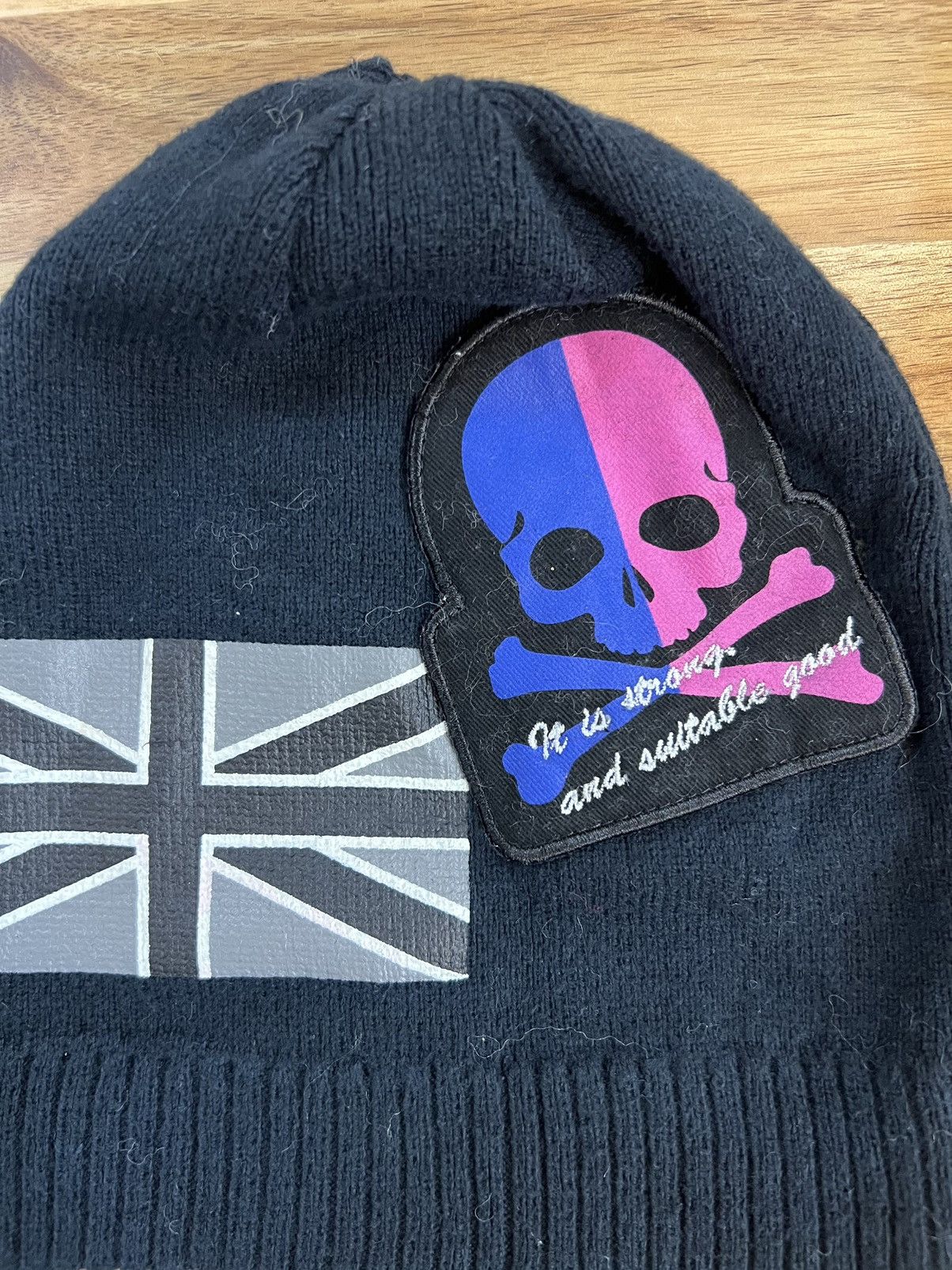 Vintage - Skull Patchwork Cap Beanie Hats - 2