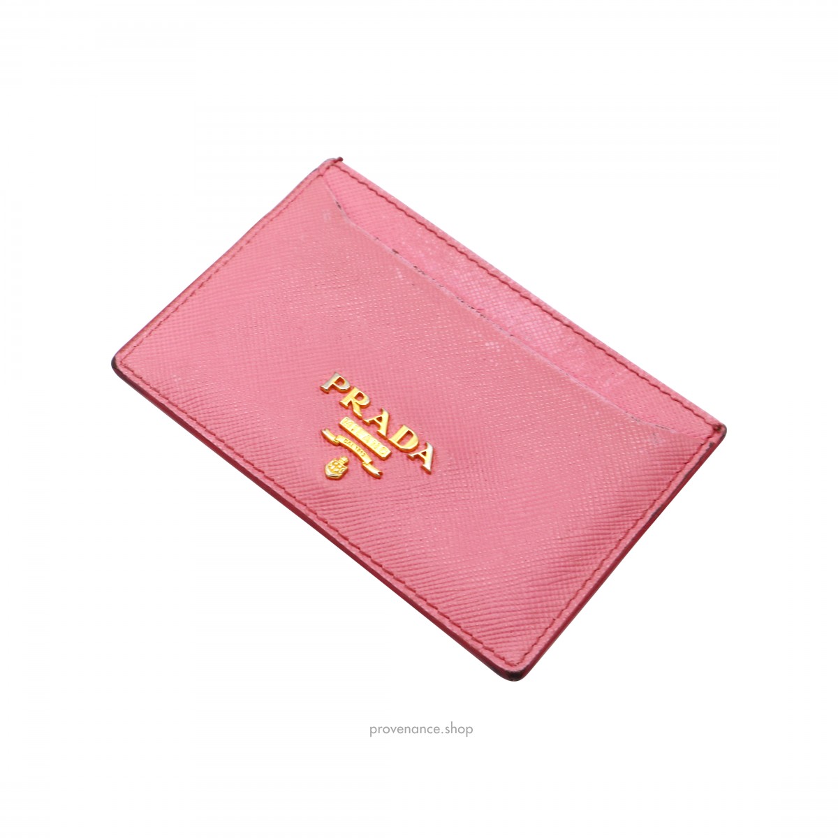 BOX  Prada Cardholder - Pink Saffiano Leather - 5