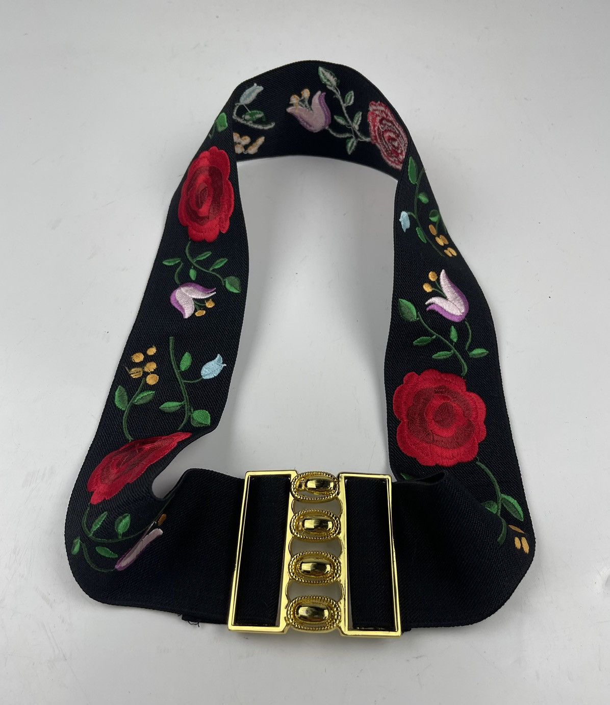 custom made embroidery stretchable belt tc15 - 5