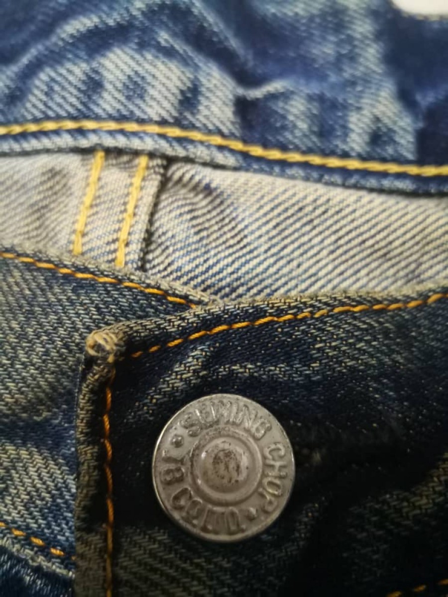 Distressed Denim - Sewing Chop Selvedge Denim - 10