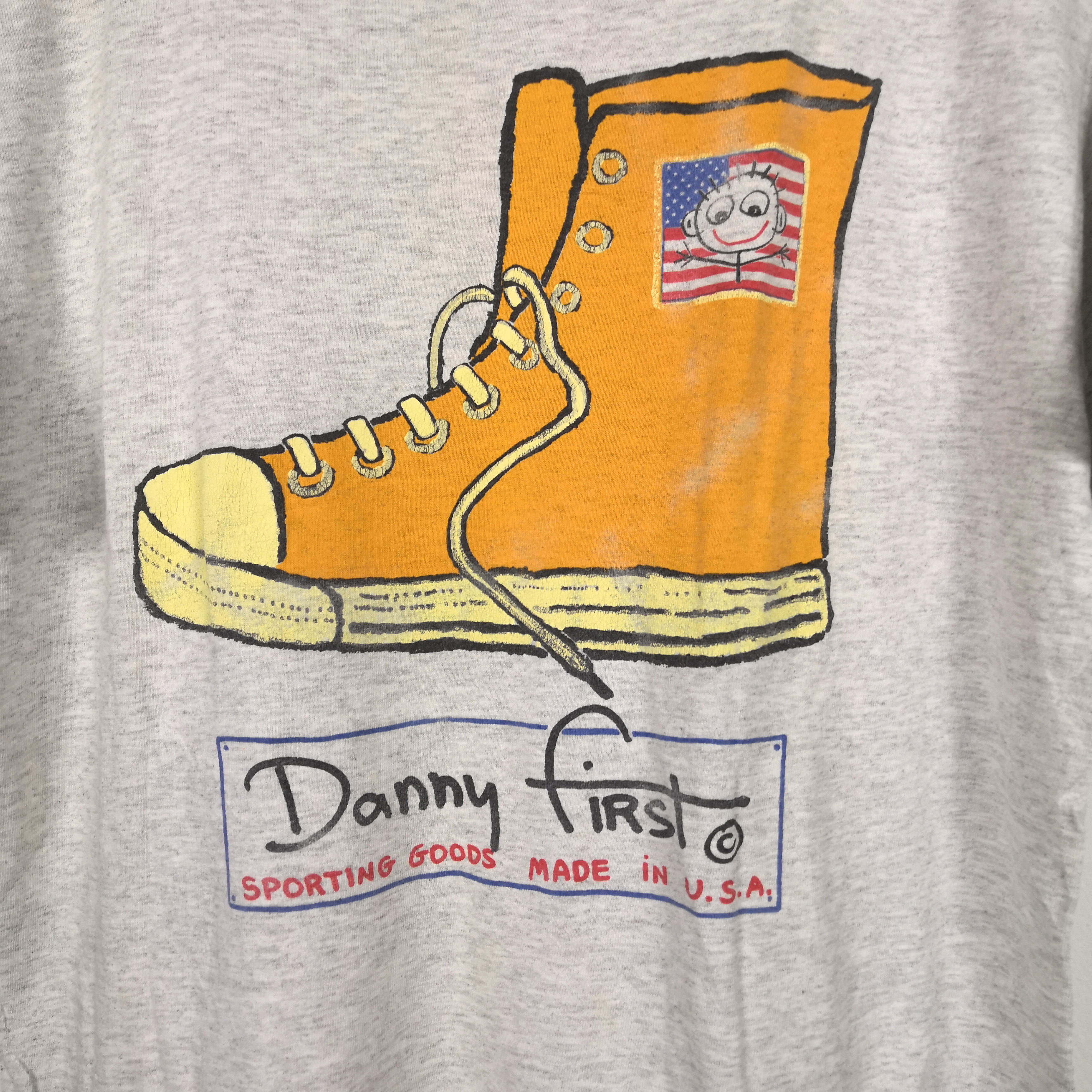 Vintage - Vintage Danny First T Shirt Shoes Like Converse Vintage Tee - 6