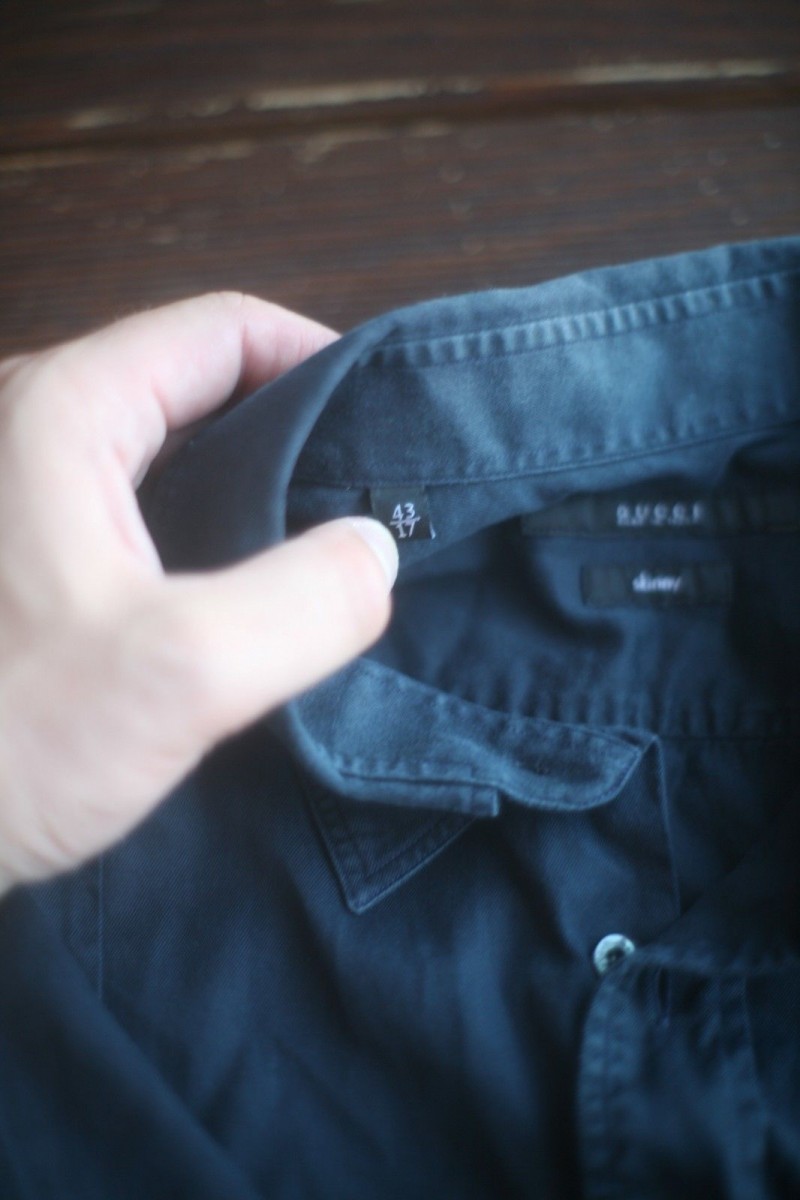Navy Blue Short Sleeve Chest Pocket Shirt - 6