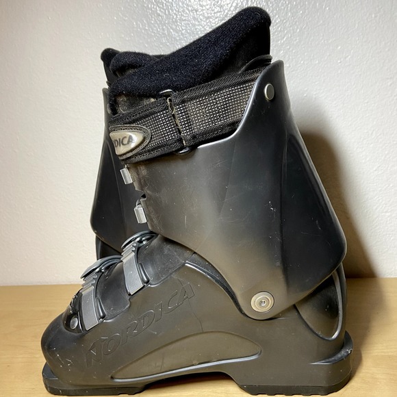 Nordica B9W Ski Boots Mondo 4 Micro Adjust Alu Buckles Black 240/245 - 2