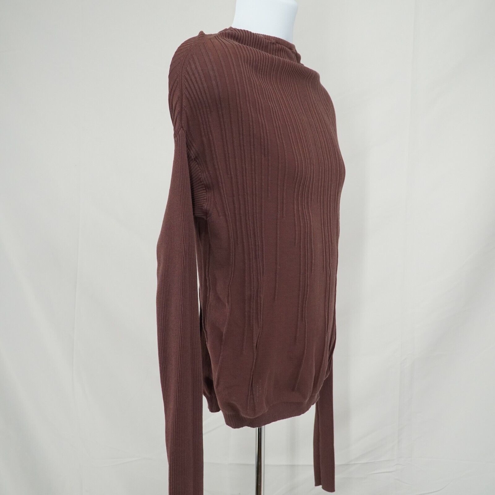 Ribbed Sweater SS17 Walrus Throat Burgundy Red - 15