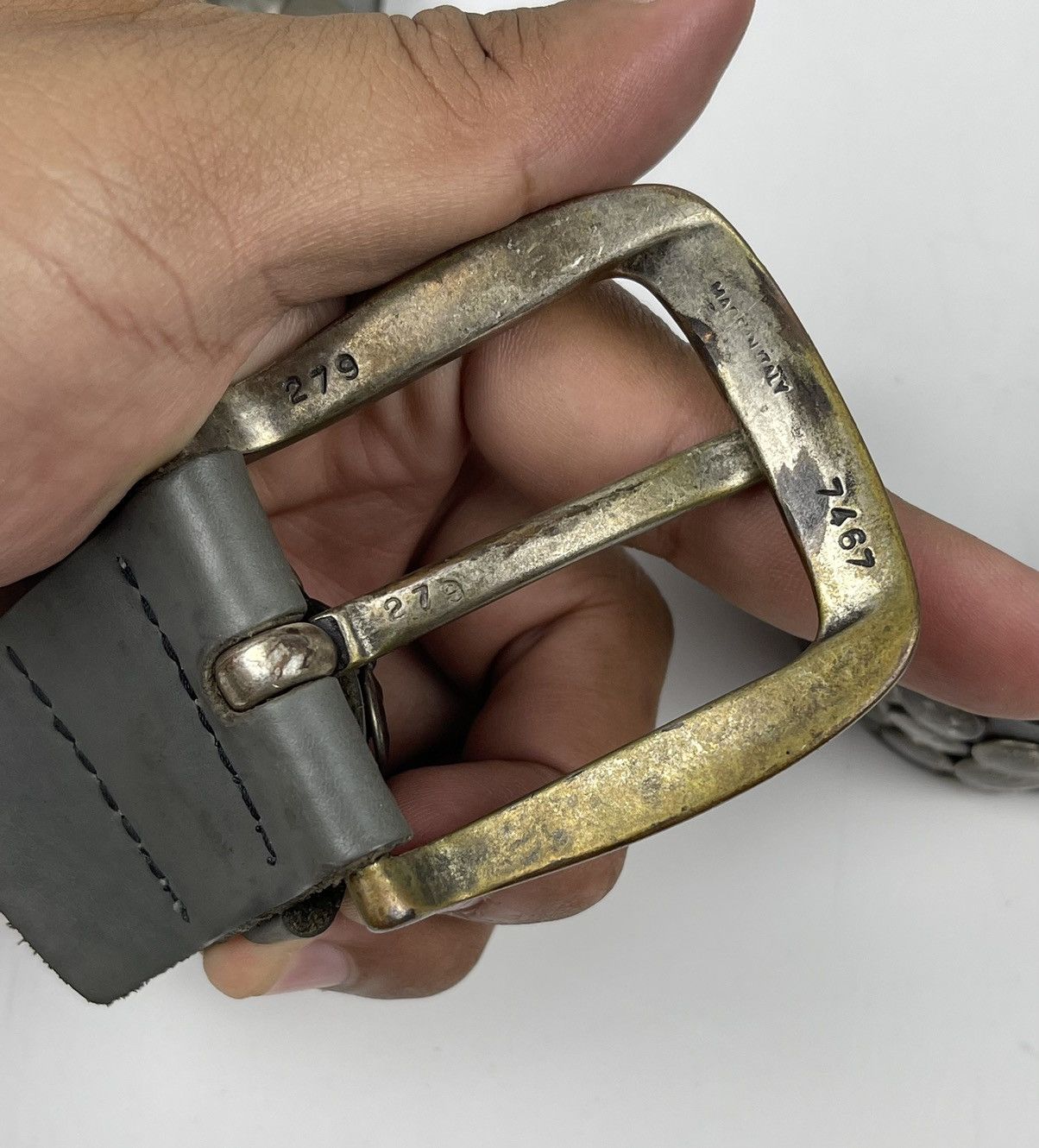 Japanese Brand - studded leather belt tc12 - 3