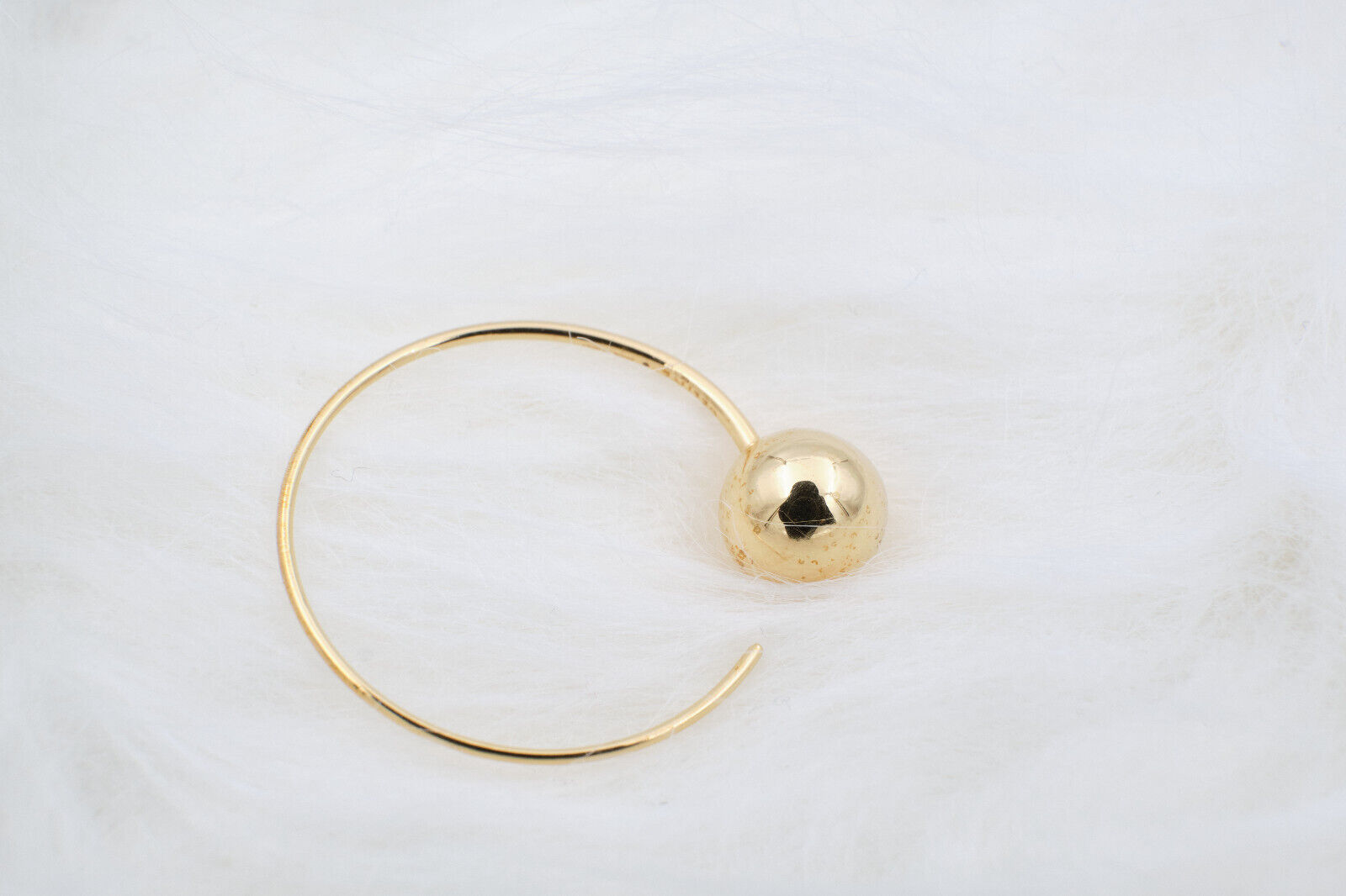Brand New With Tags Celine By Phoebe Philo Small Hoops in Brass with Gold finish - 4