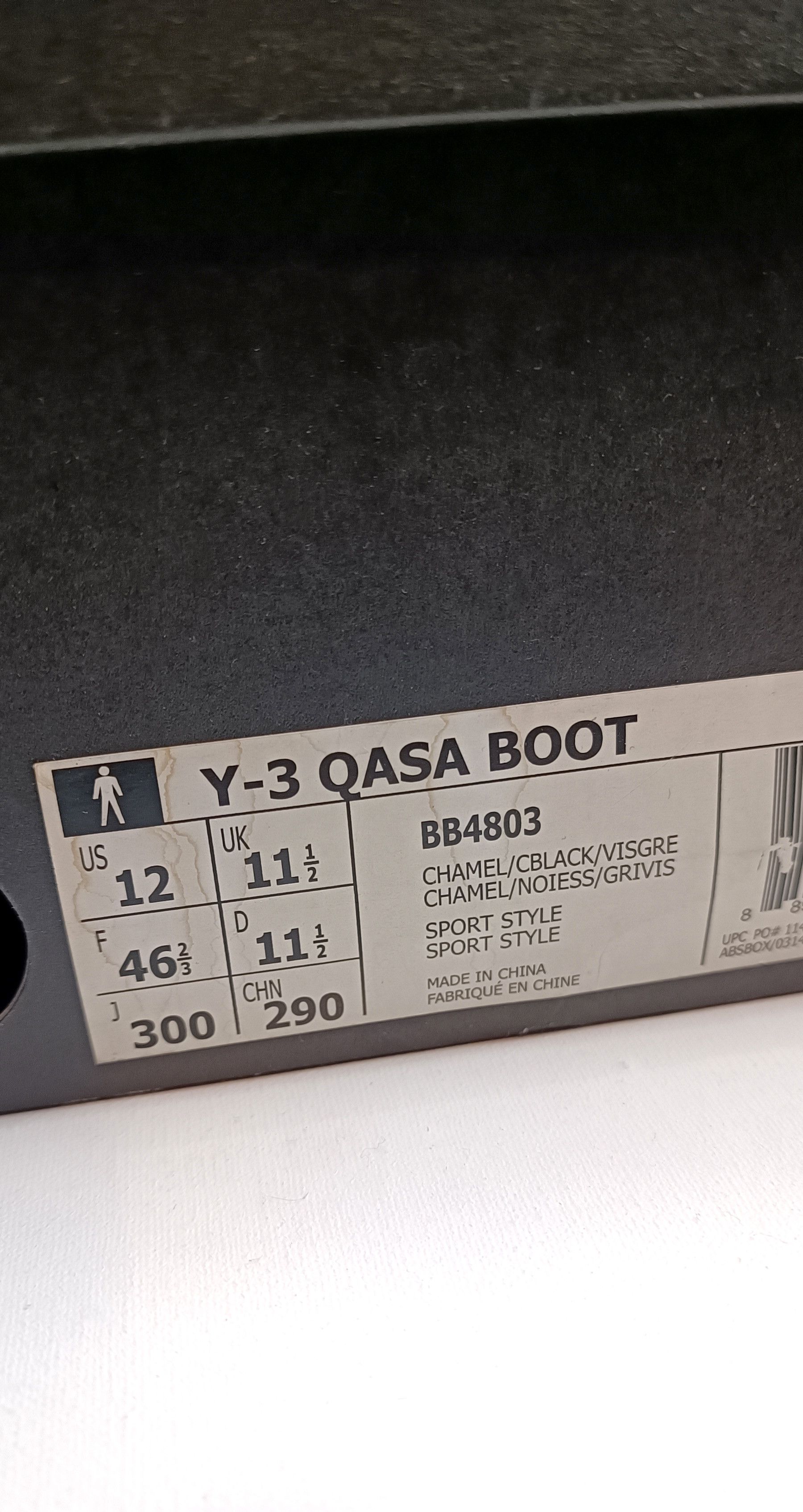 Adidas Y-3 Qasa Boot 'Charcoal Black' - 13