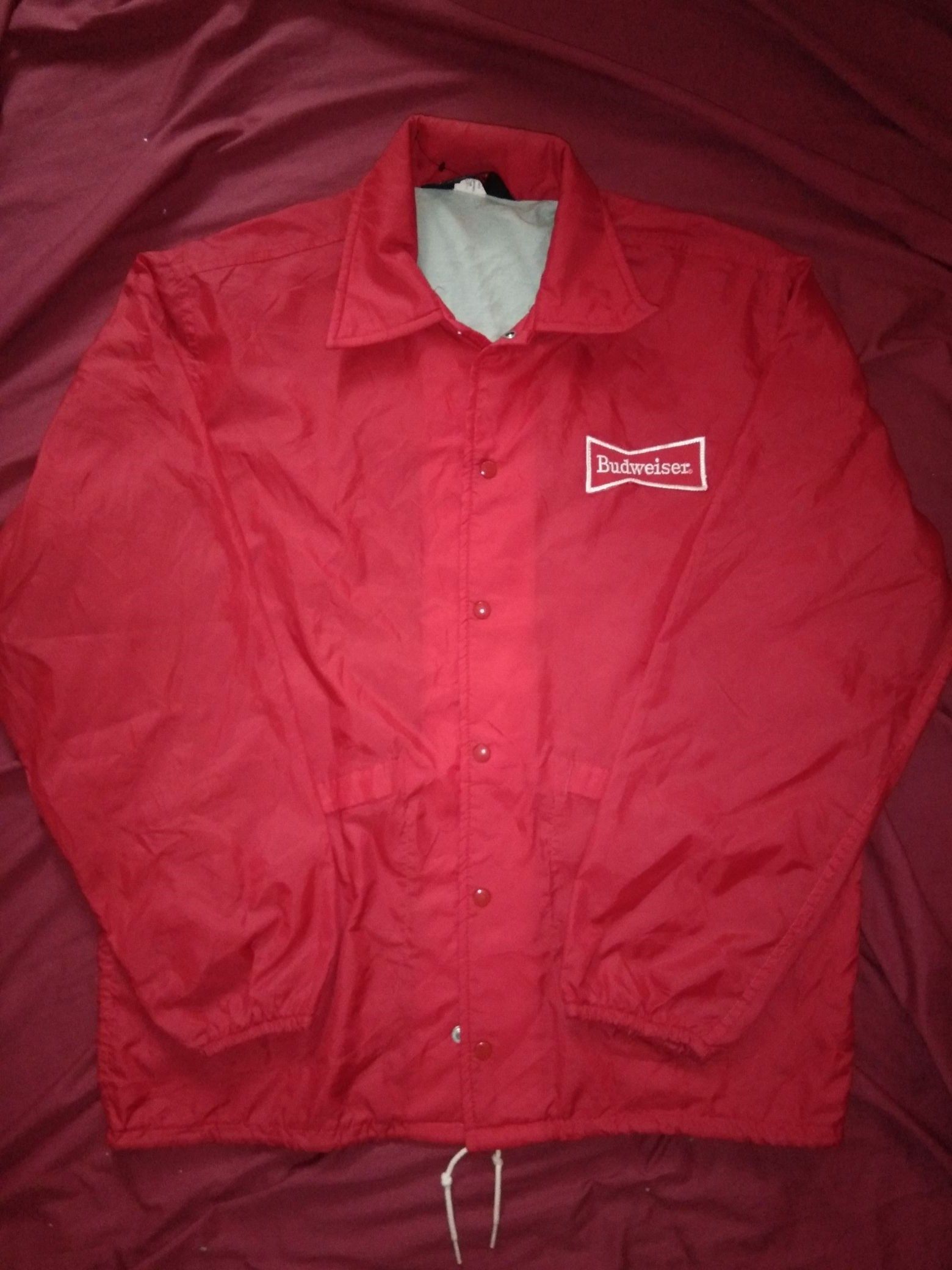 Vintage - VTG 70s 80s Budweiser Lined windbreaker Made in USA - 3