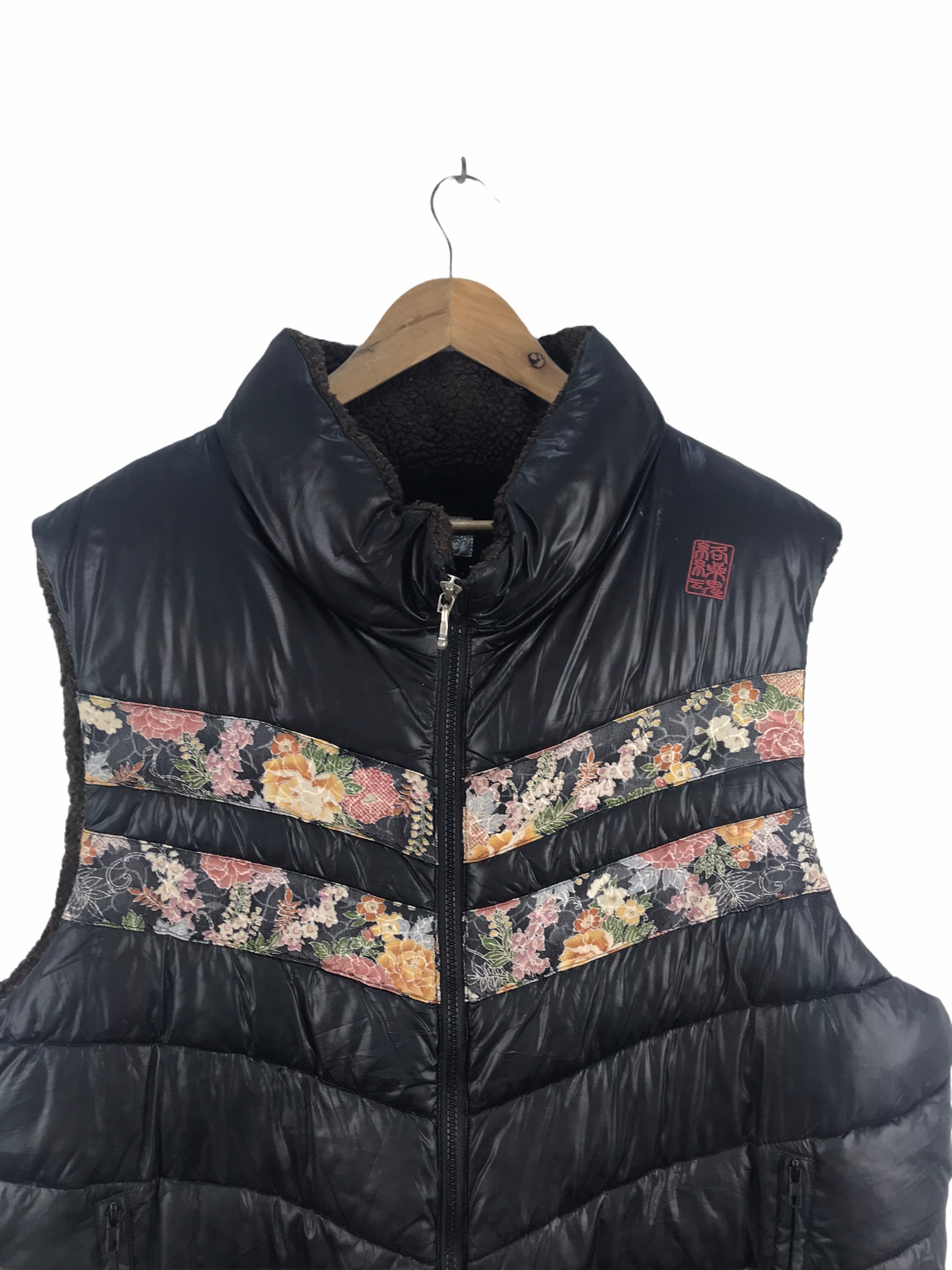Sukajan Souvenir Jacket - Karakuri Tamashi Sukajan Puffer Fish Koi Vest - 5