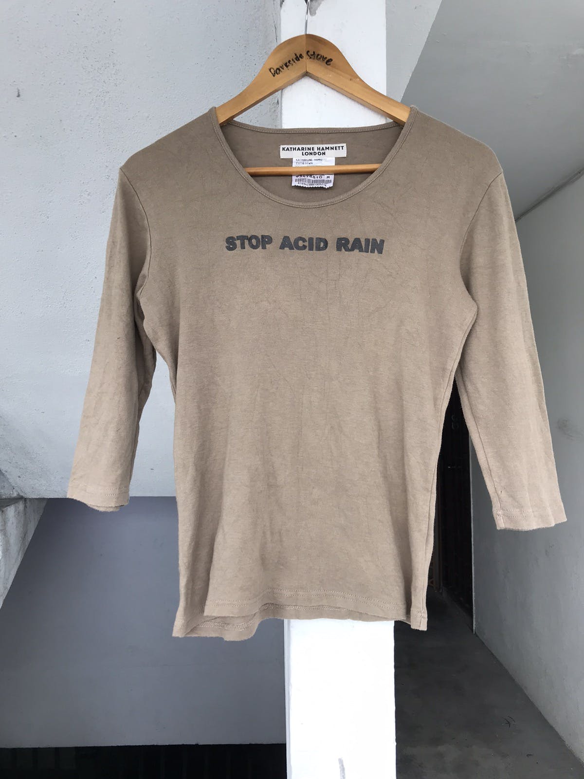 Katharine Hamnett London - Vintage Katherinne Hamnett London Stop Acid Rain tee - 1